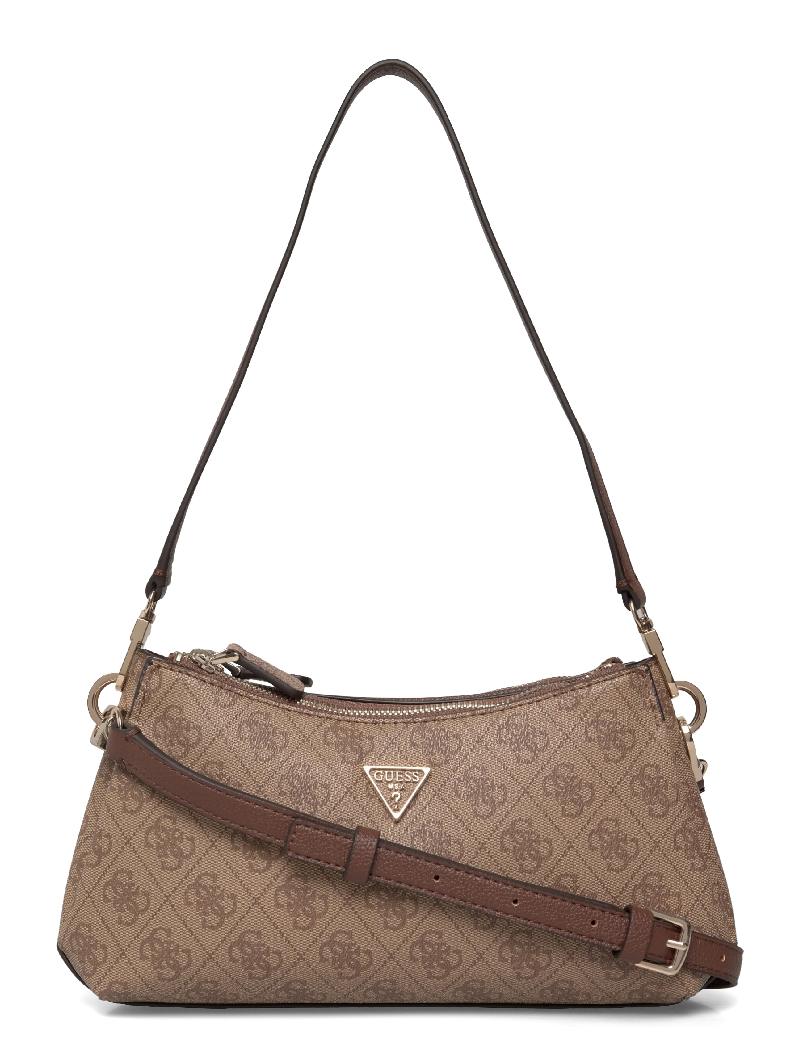 GUESS NOELLE II 3 COMP SHLDR XBODY - Födelsedag - LATTE LOGO/BROWN / brown