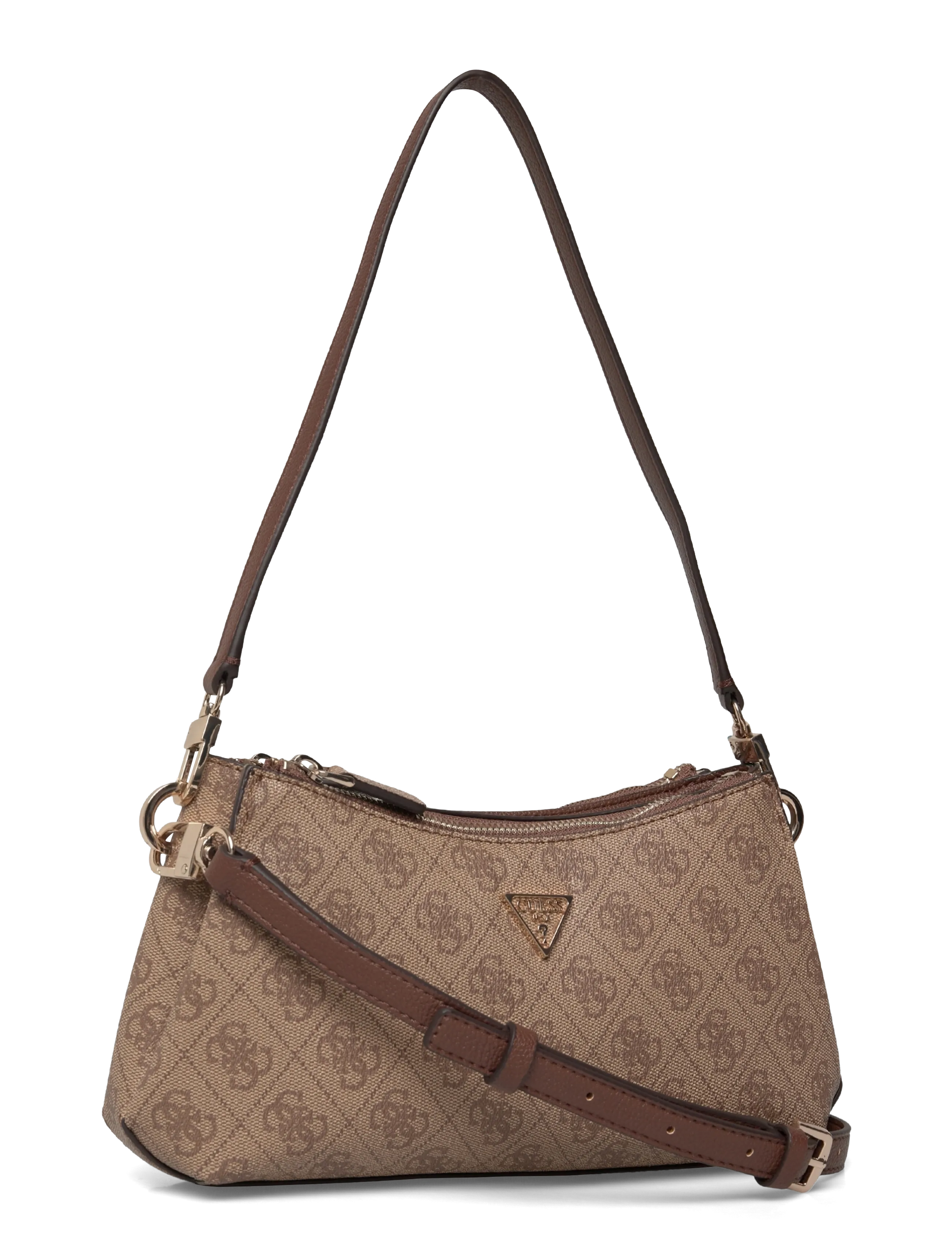 GUESS - NOELLE II 3 COMP SHLDR XBODY - kasdienis stilius - latte logo/brown - 2