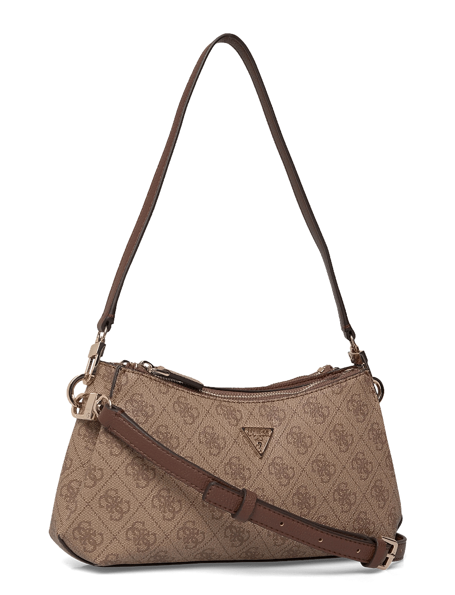 GUESS - NOELLE II 3 COMP SHLDR XBODY - vardagsstil - latte logo/brown - 2