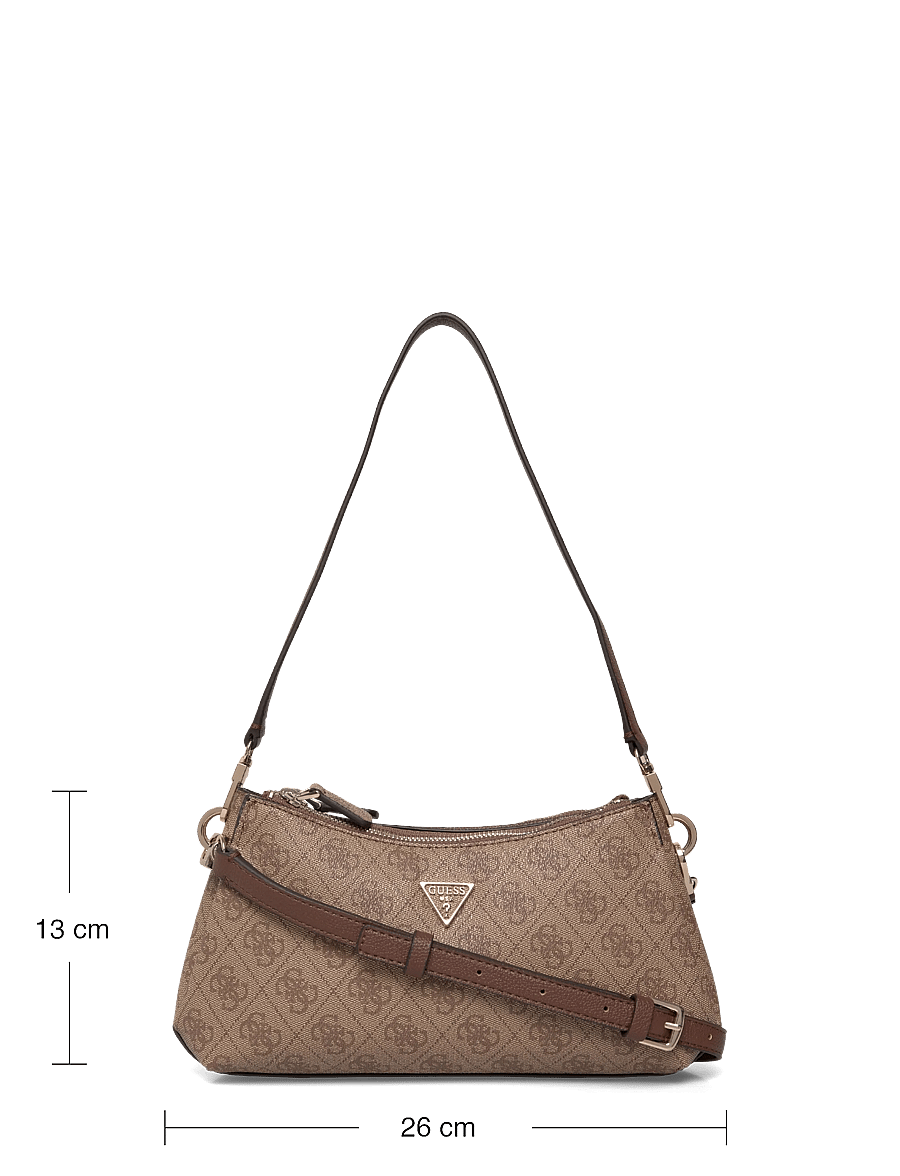GUESS - NOELLE II 3 COMP SHLDR XBODY - vardagsstil - latte logo/brown - 3