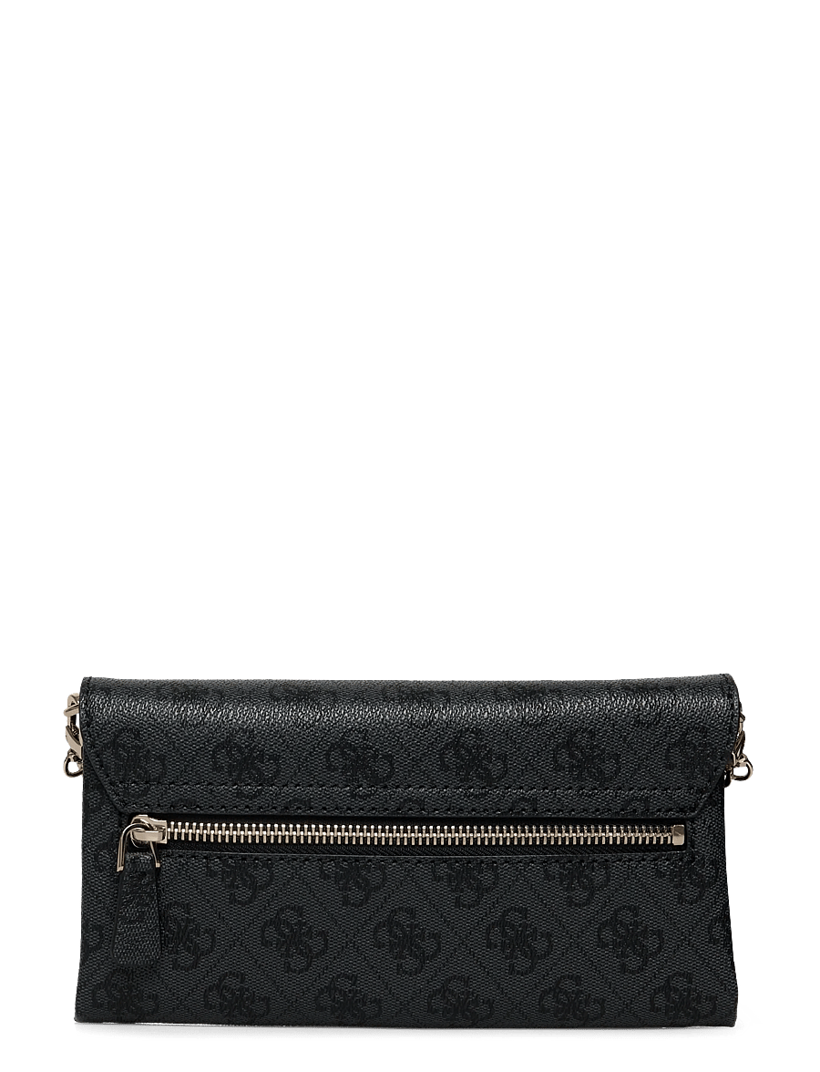 GUESS - NOELLE II XBODY FLAP ORGANIZER - crossbody bags - coal logo - 1