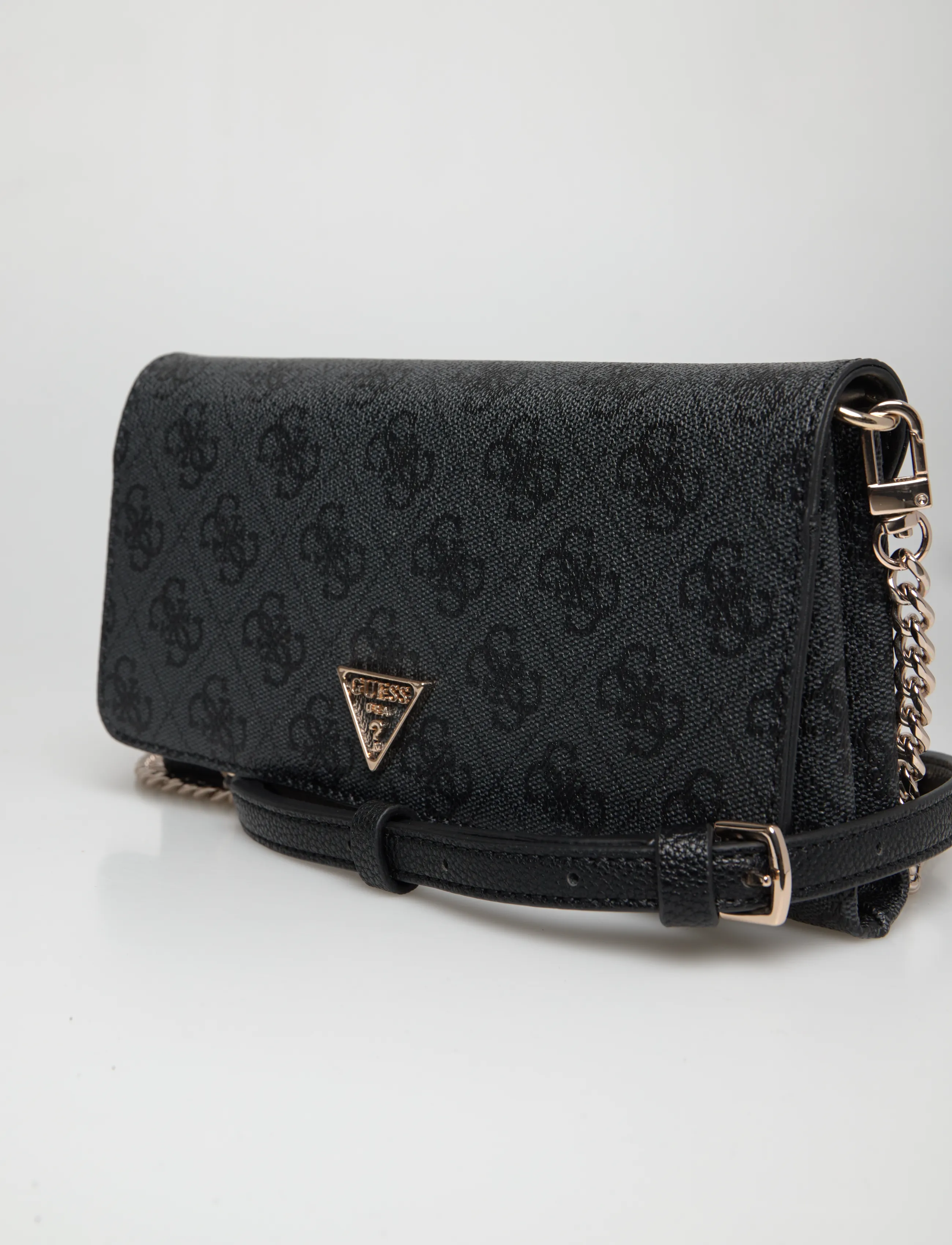 GUESS - NOELLE II XBODY FLAP ORGANIZER - crossbody bags - coal logo - 3