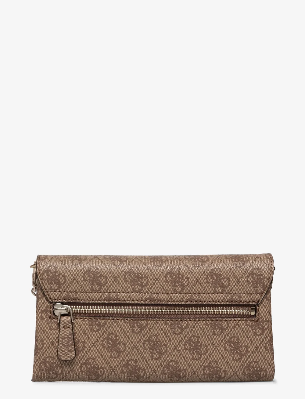 GUESS - NOELLE II XBODY FLAP ORGANIZER - umhängetaschen - latte logo/brown - 1