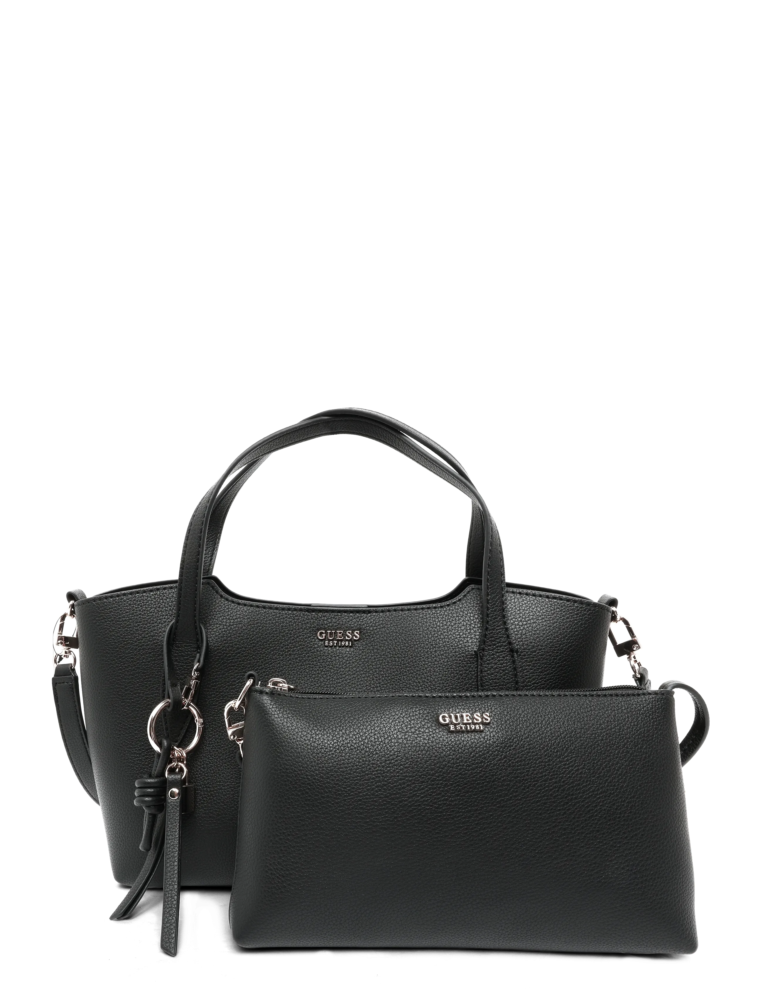 GUESS MELODY 2 IN 1 SATCHEL - GUESS - BLACK / black