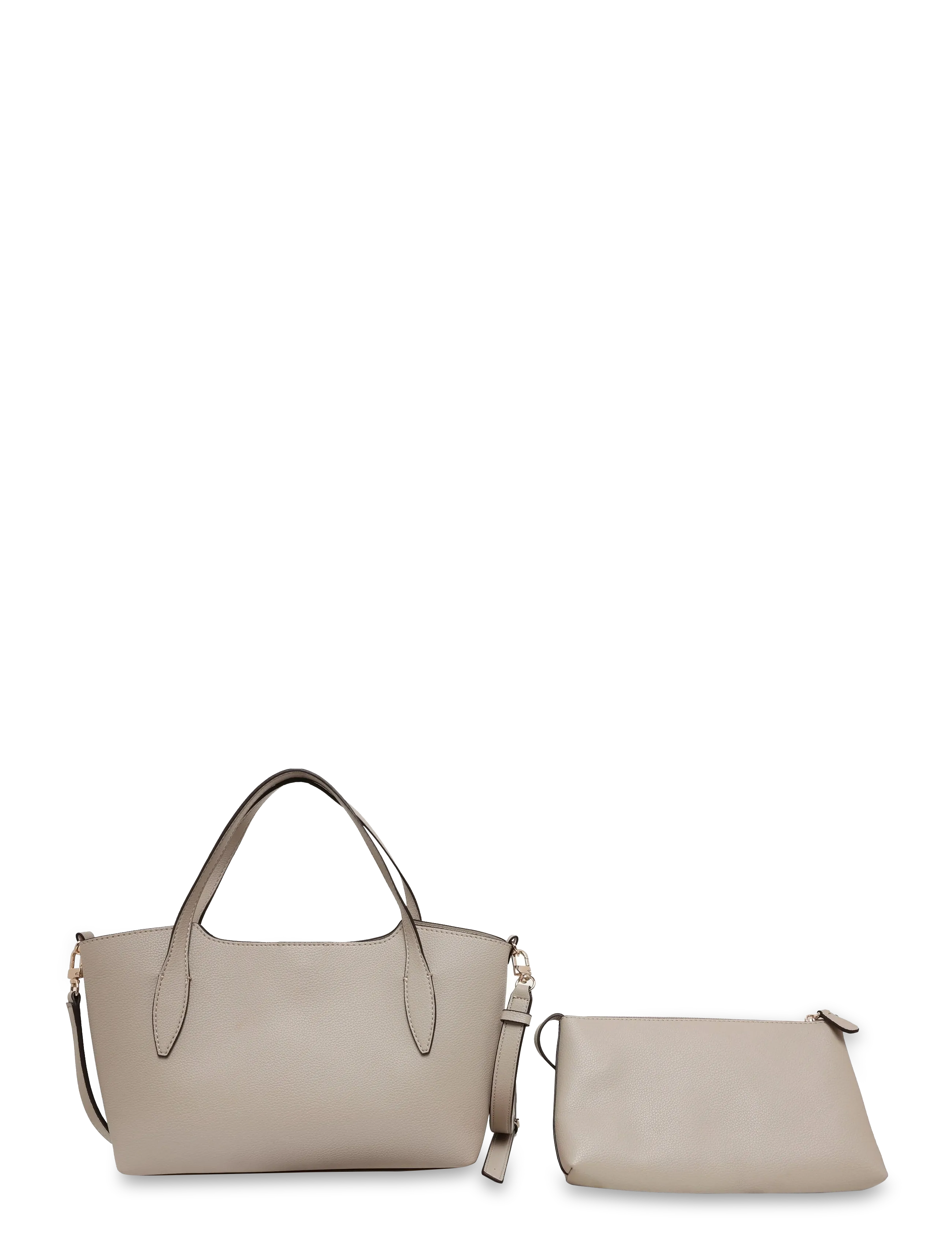 GUESS - MELODY 2 IN 1 SATCHEL - light taupe - 1