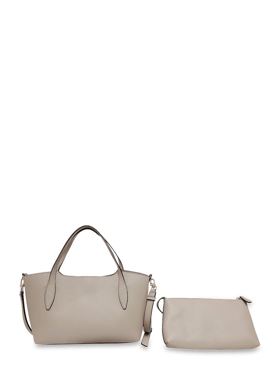 GUESS - MELODY 2 IN 1 SATCHEL - light taupe - 1