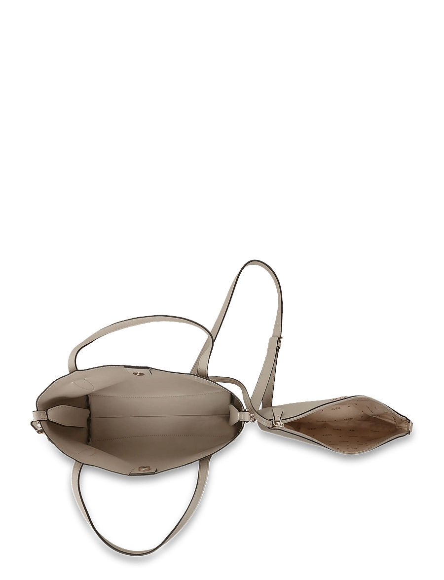 GUESS - MELODY 2 IN 1 SATCHEL - light taupe - 3