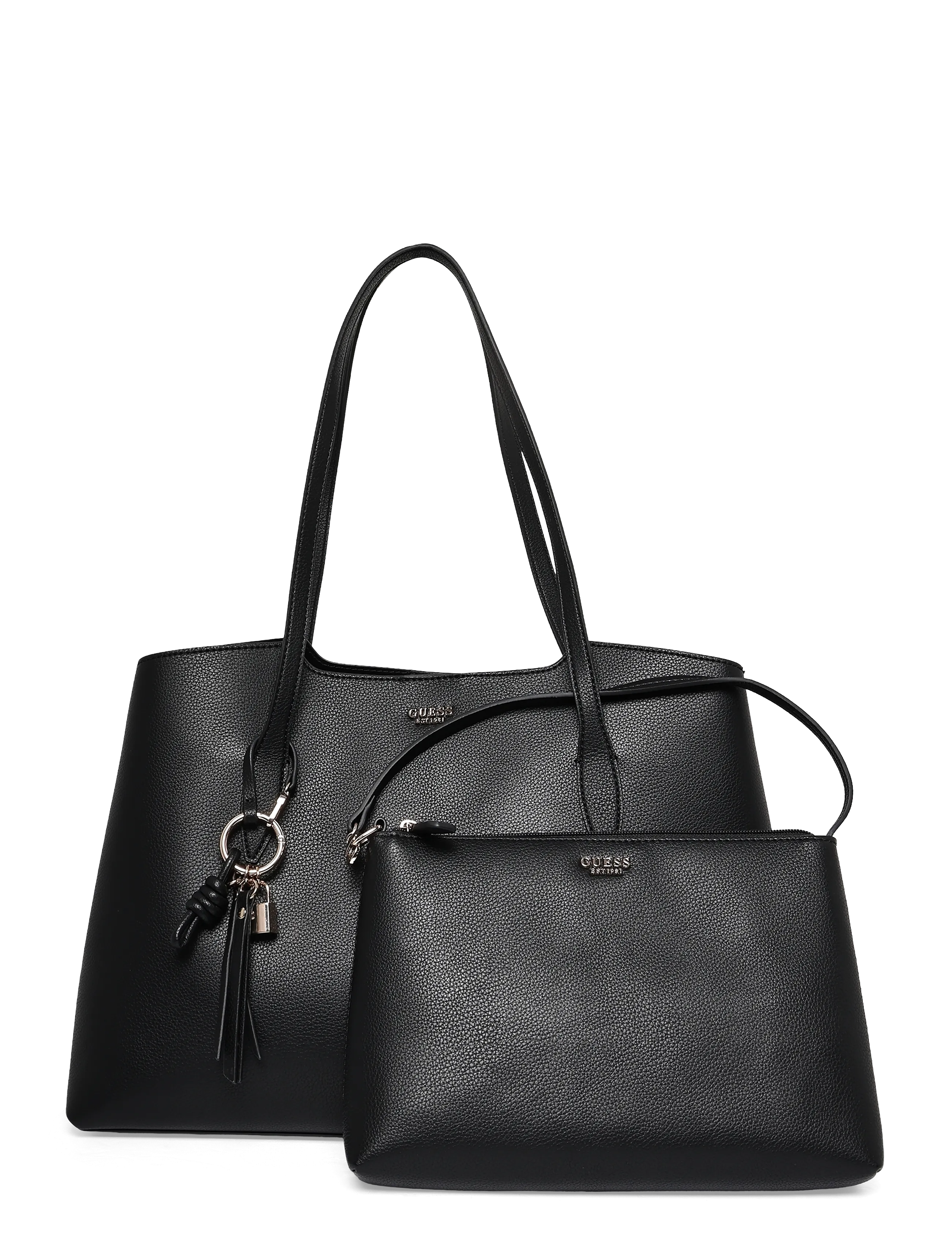 GUESS MELODY 2 IN 1 TOTE - GUESS - BLACK / black