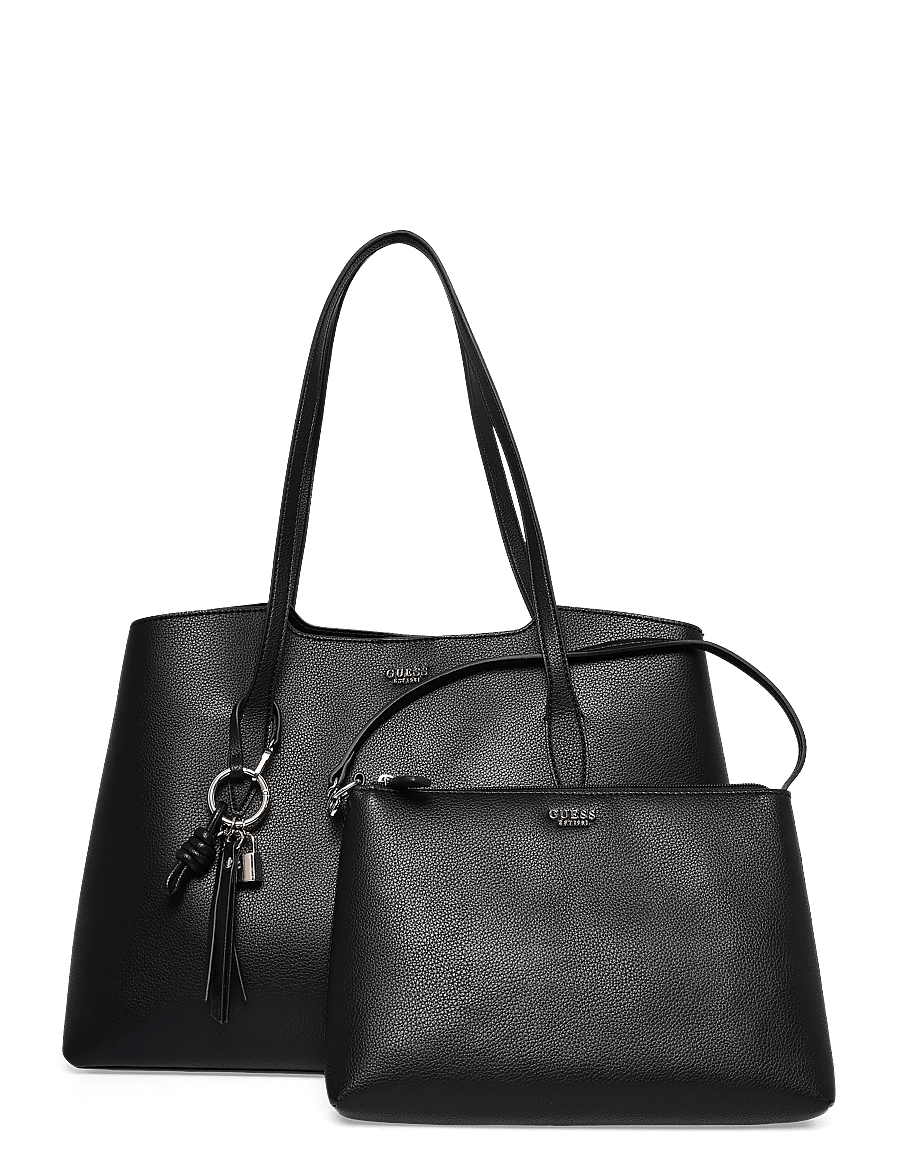 GUESS - MELODY 2 IN 1 TOTE - tote bags - black - 0