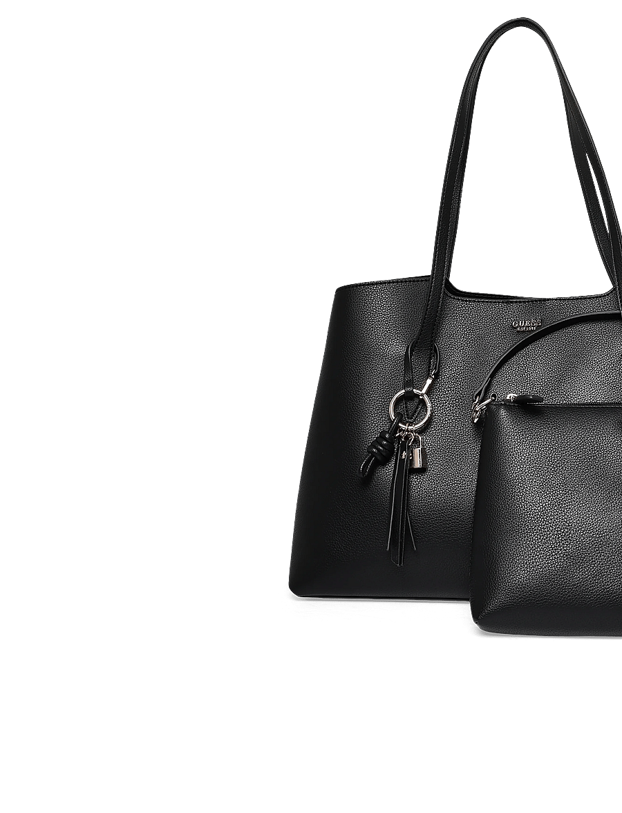 GUESS - MELODY 2 IN 1 TOTE - tote bags - black - 2