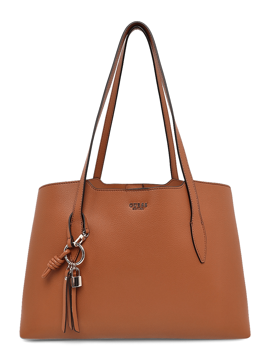 GUESS - MELODY 2 IN 1 TOTE - tote bags - caramel - 0