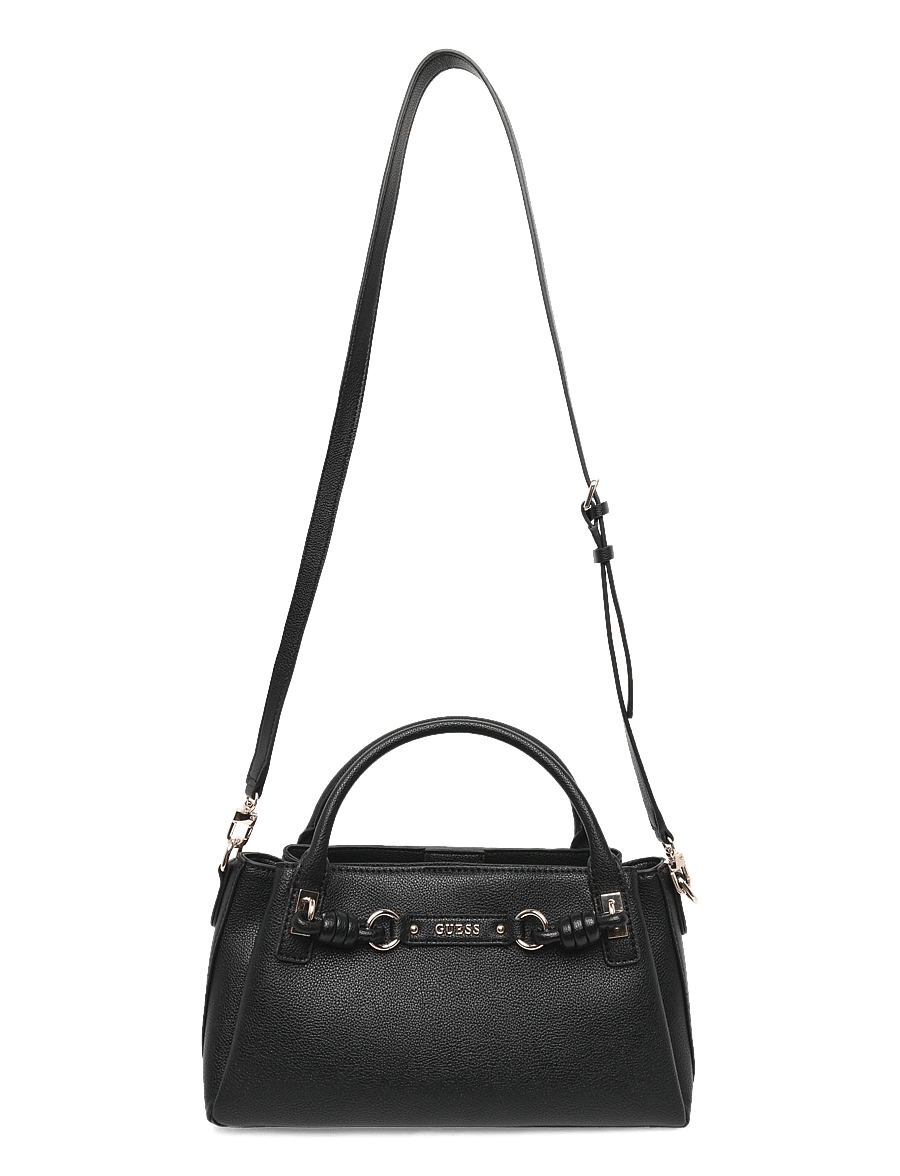 GUESS - CAMELIA 3 COMP SATCHEL - handbags - black - 0