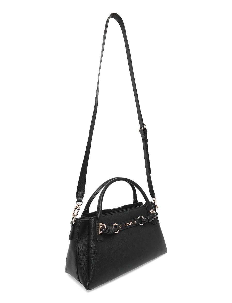 GUESS - CAMELIA 3 COMP SATCHEL - handbags - black - 2