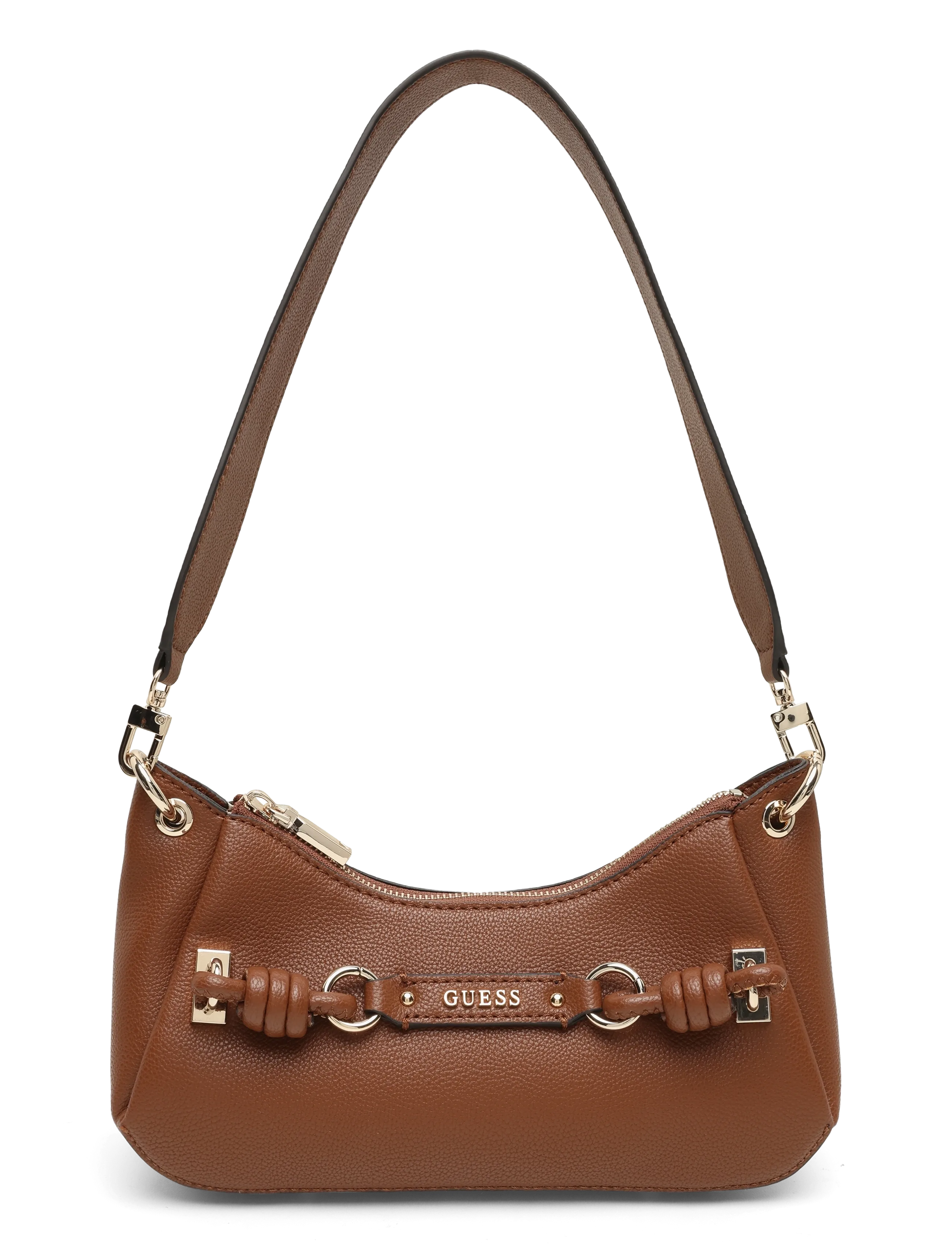 GUESS CAMELIA SHOULDER BAG - Kotid - COGNAC / brown