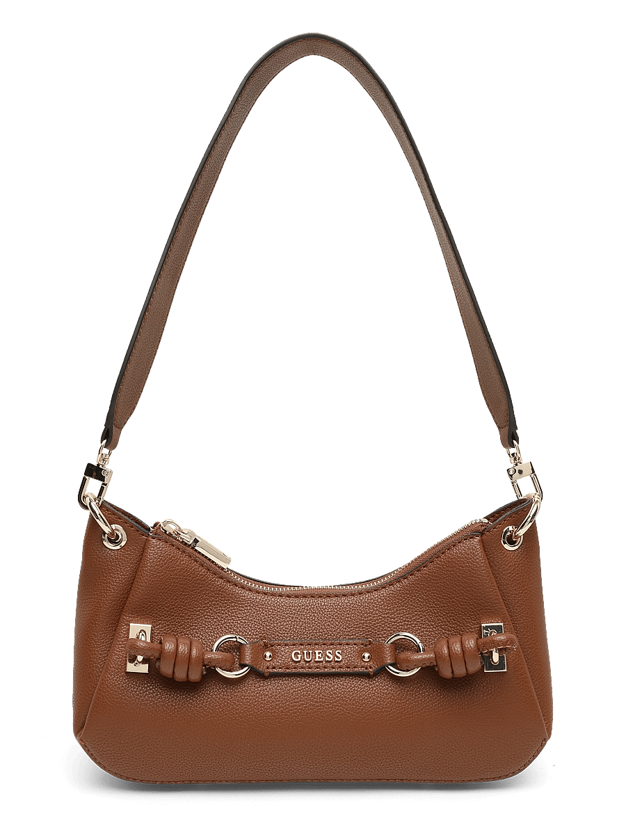 GUESS - CAMELIA SHOULDER BAG - igapäevane stiil - cognac - 0