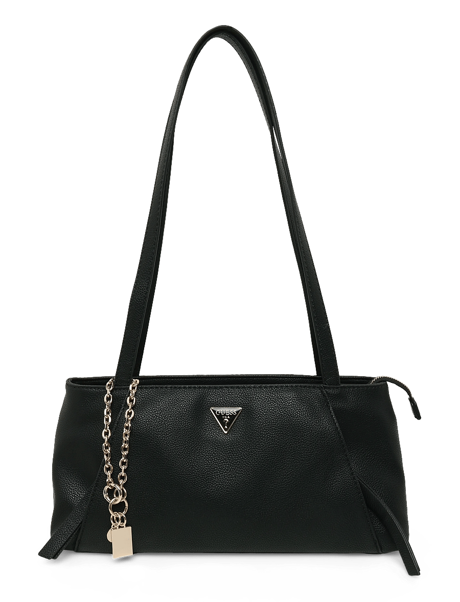 GUESS - DEVON SHOULDER SATCHEL - vardagsstil - black - 0