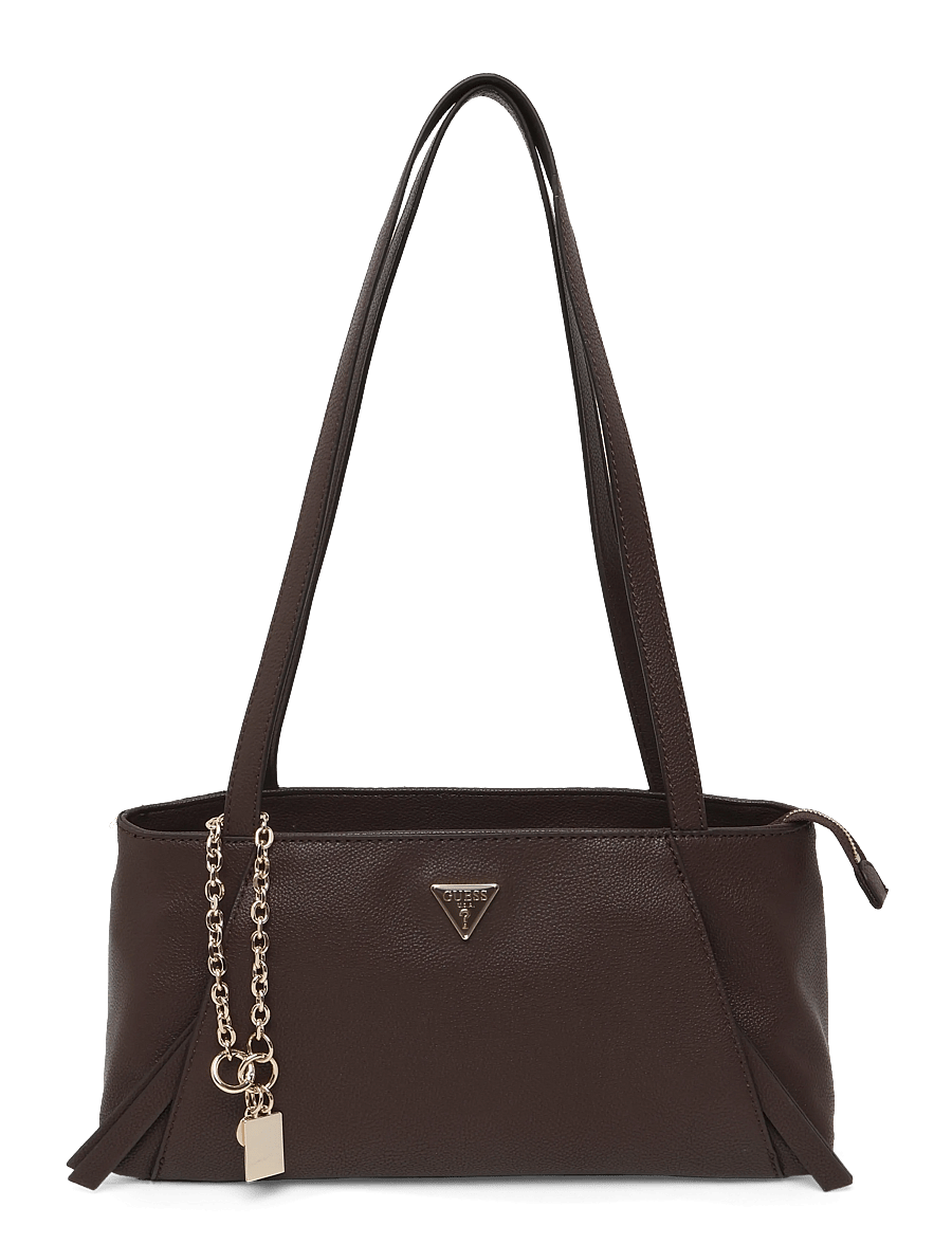 GUESS - DEVON SHOULDER SATCHEL - everyday style - brown - 0