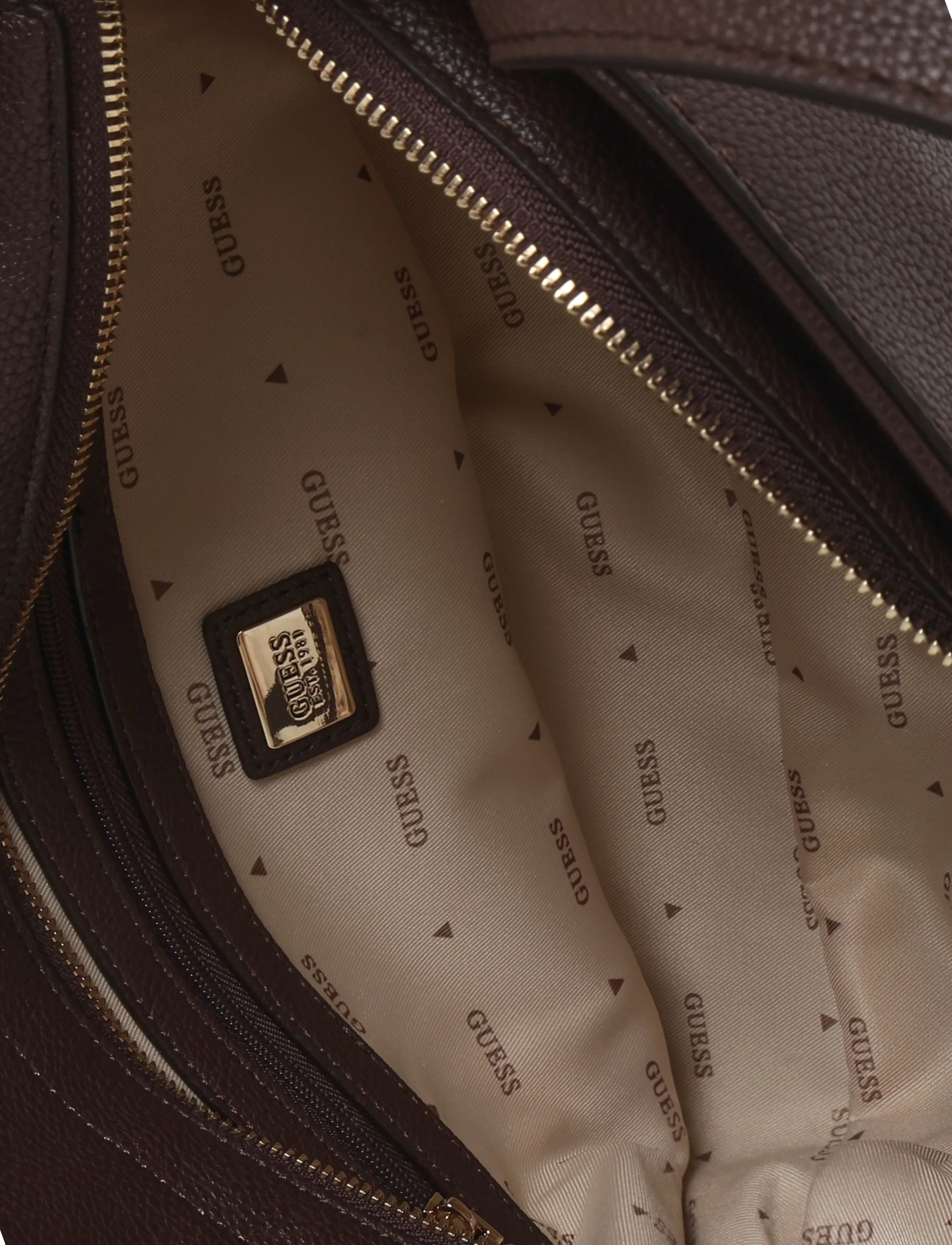 GUESS - DEVON SHOULDER SATCHEL - brown - 3
