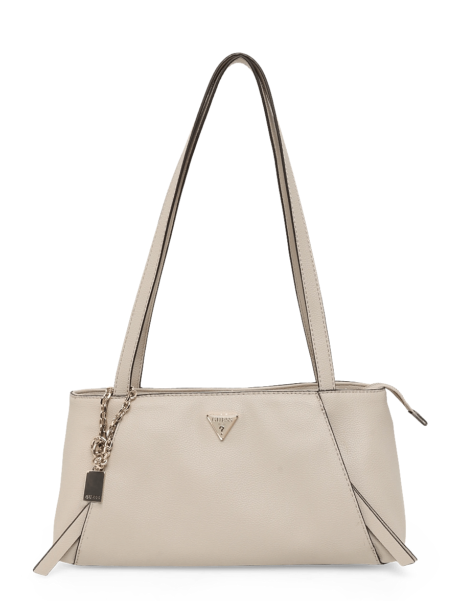 GUESS - DEVON SHOULDER SATCHEL - vardagsstil - light taupe - 0