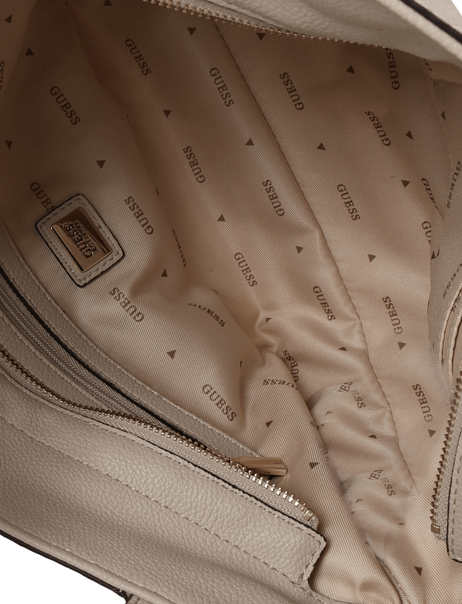 GUESS - DEVON SHOULDER SATCHEL - vardagsstil - light taupe - 3