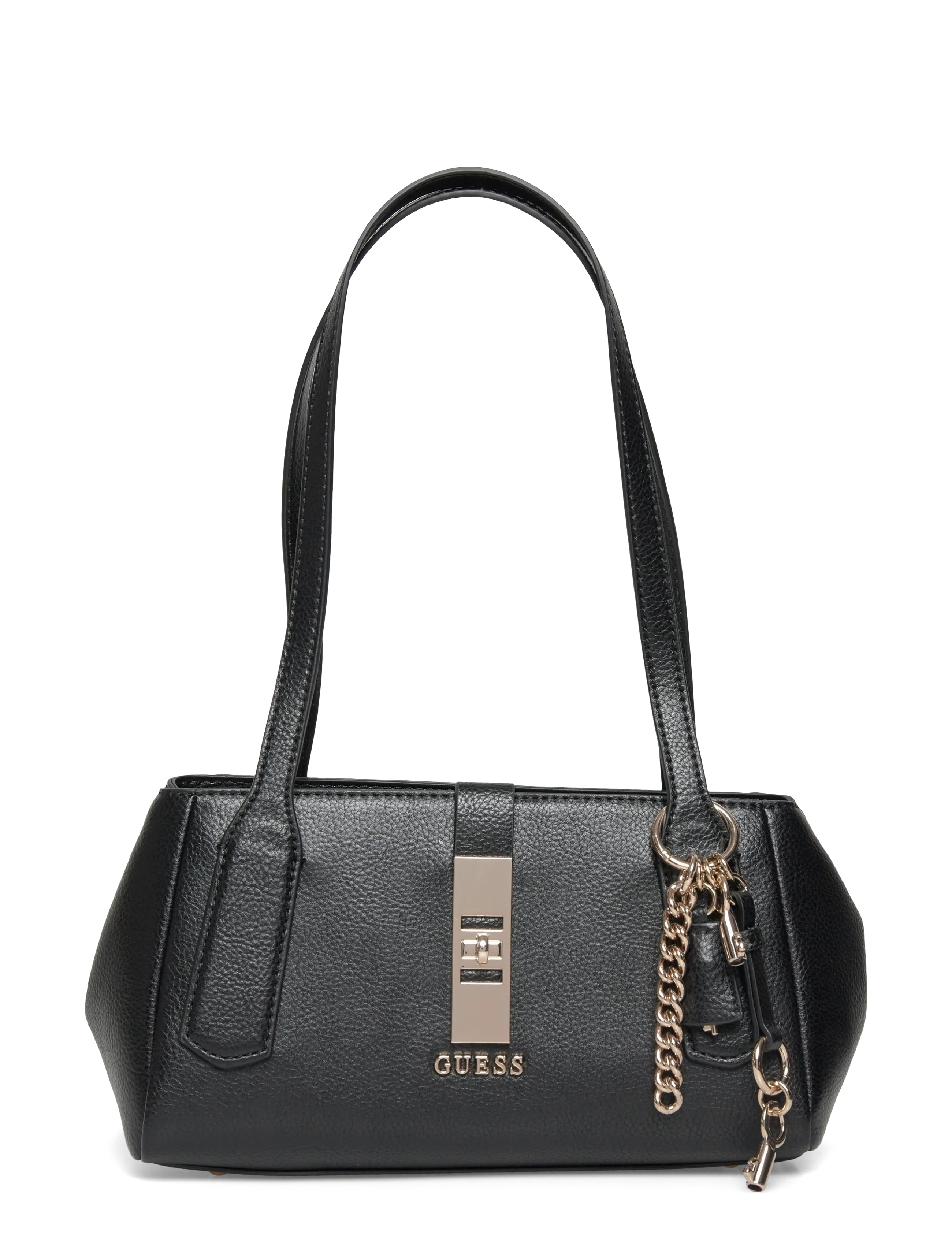 GUESS Brooke Shoulder Satchel, Kvinder, Satchel Skuldertaske, Sort, Str: ONE SIZE