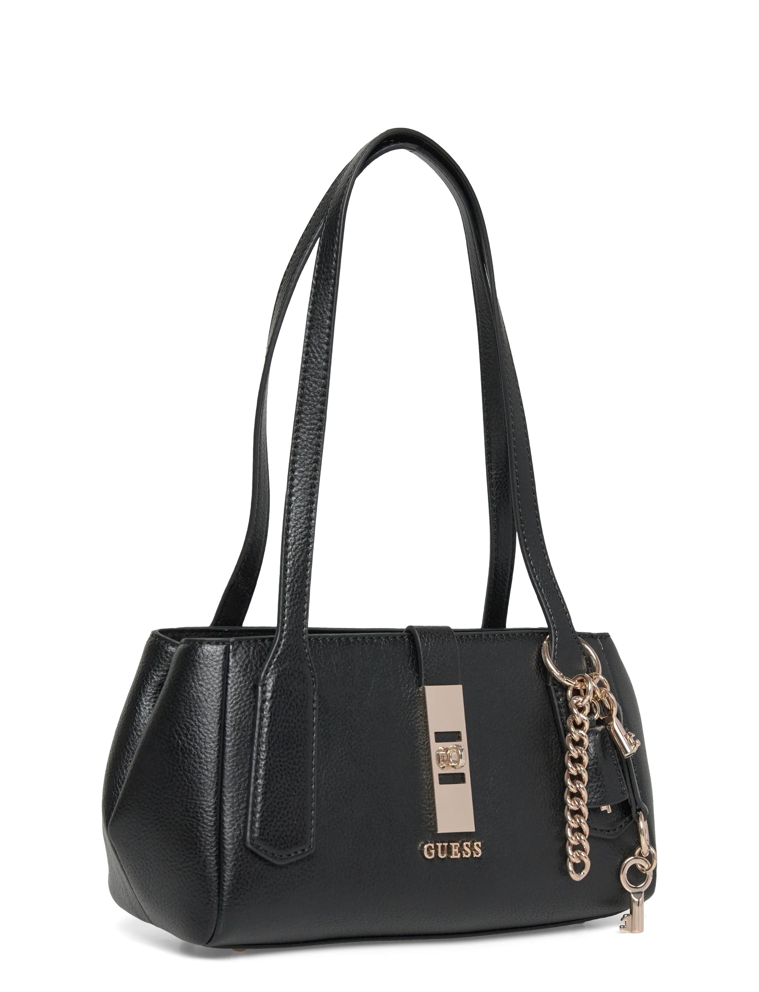 GUESS - BROOKE SHOULDER SATCHEL - hverdagsstil - black - 2