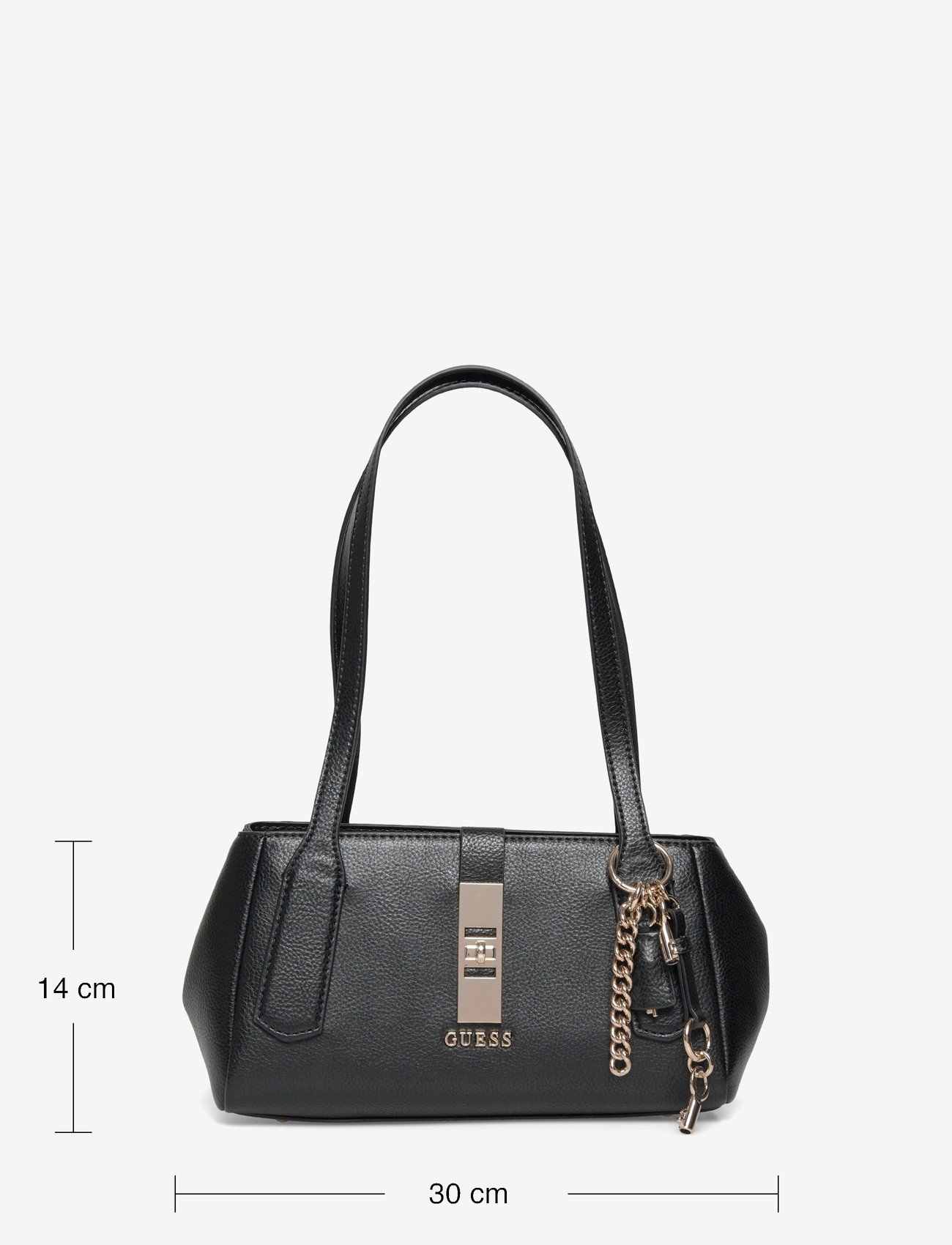 GUESS - BROOKE SHOULDER SATCHEL - erilised sündmused - black - 3