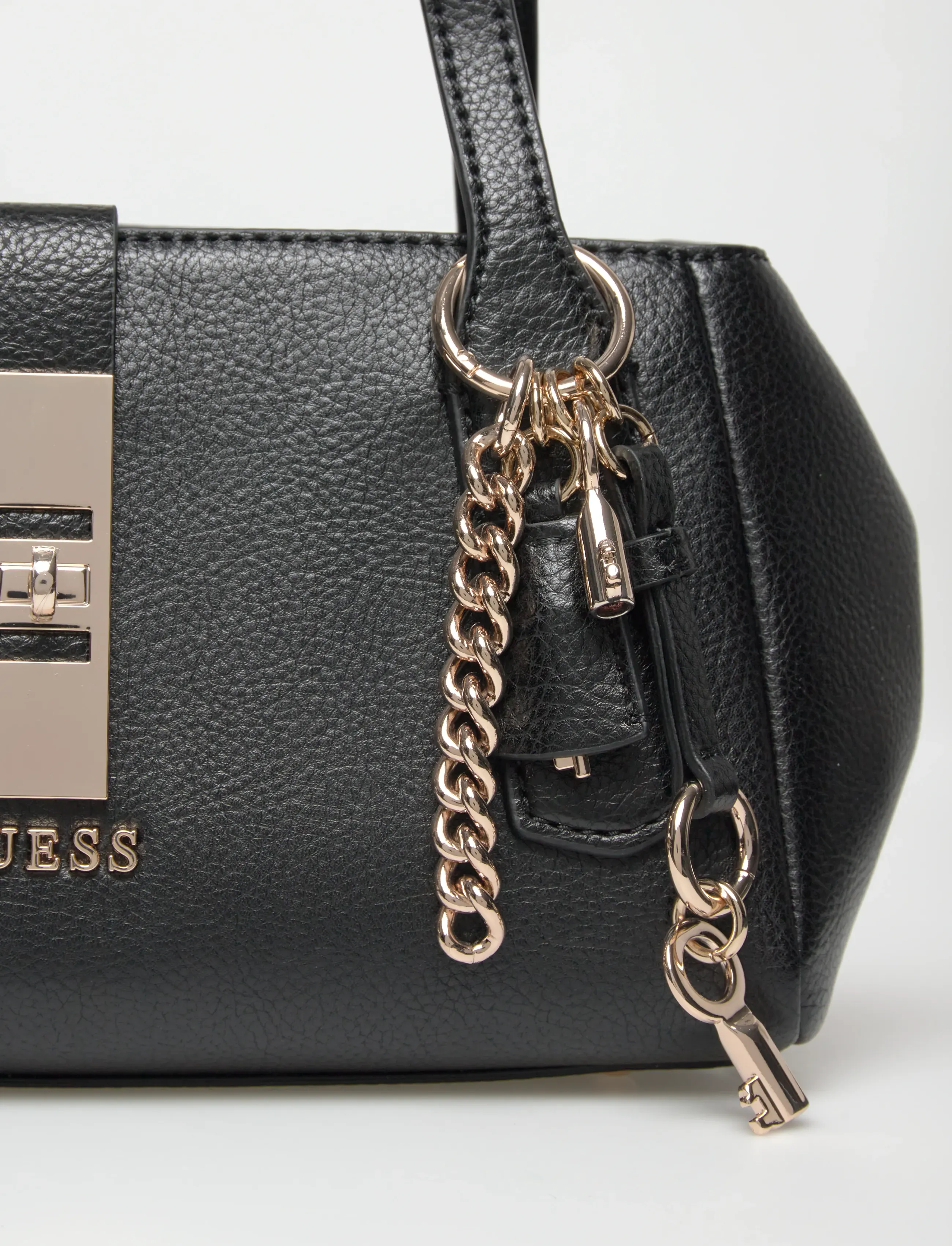 GUESS - BROOKE SHOULDER SATCHEL - hverdagsstil - black - 4