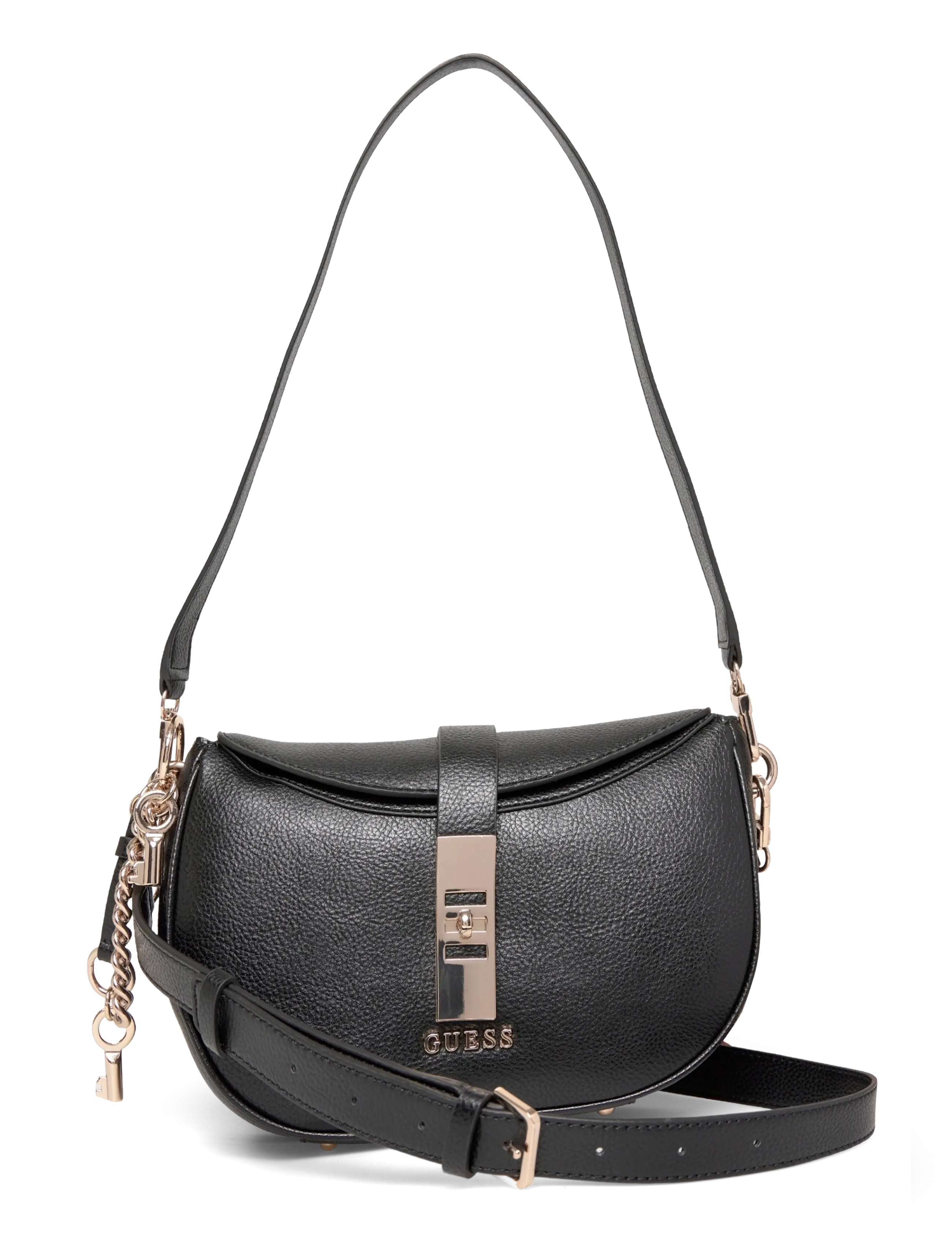 GUESS BROOKE SHOULDER BAG - Torby - BLACK / black