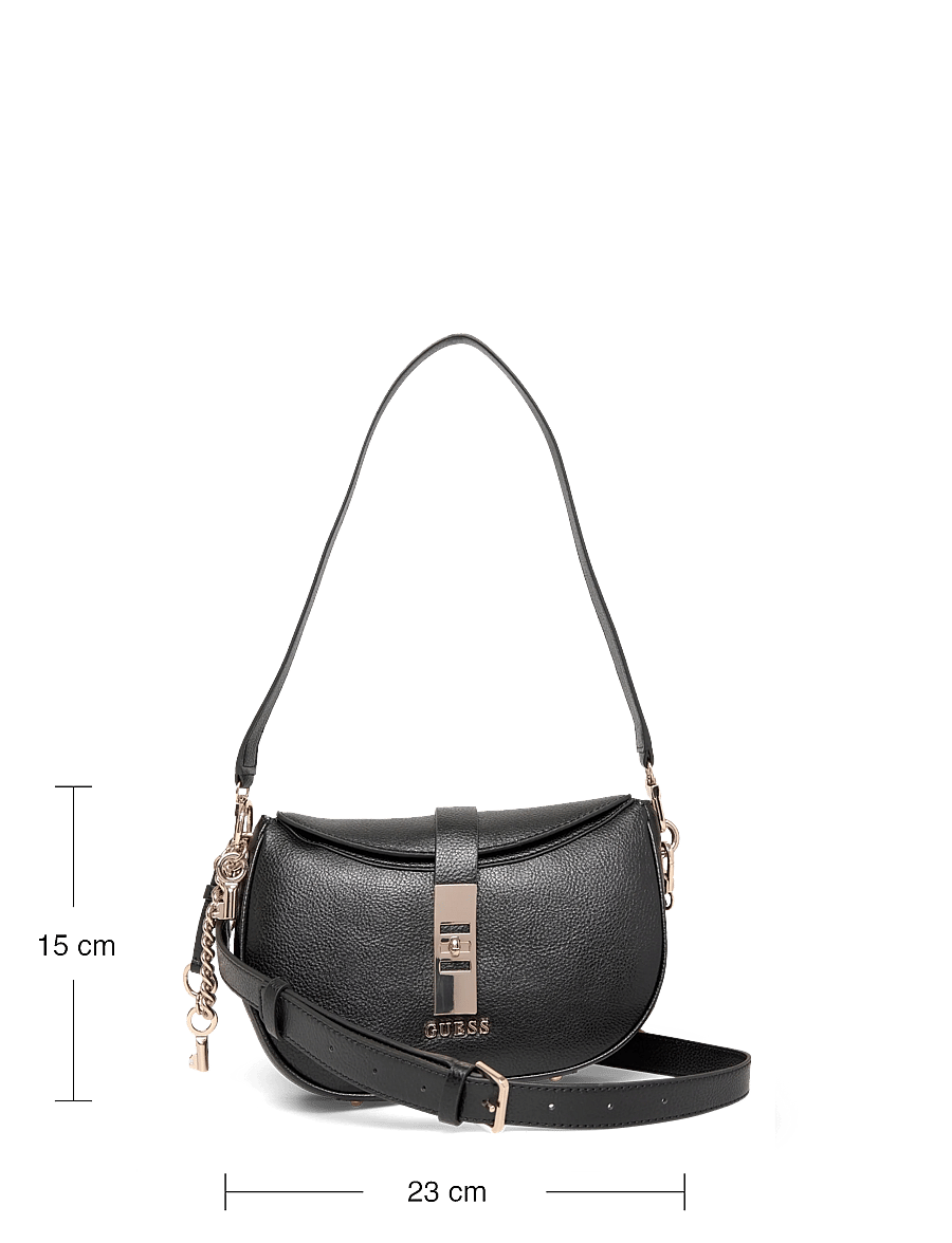 GUESS - BROOKE SHOULDER BAG - alltags-style - black - 3