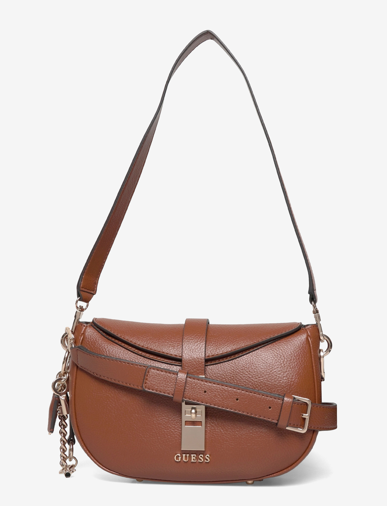 GUESS - BROOKE SHOULDER BAG - speciella tillfällen - cognac - 0