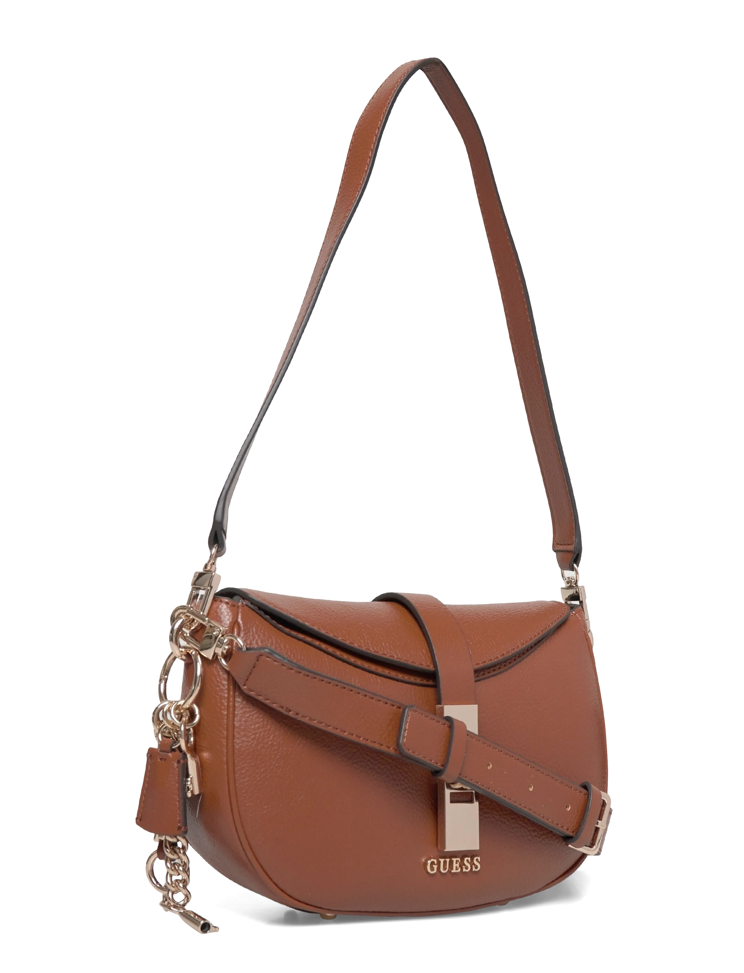 GUESS - BROOKE SHOULDER BAG - hverdags stil - cognac - 2