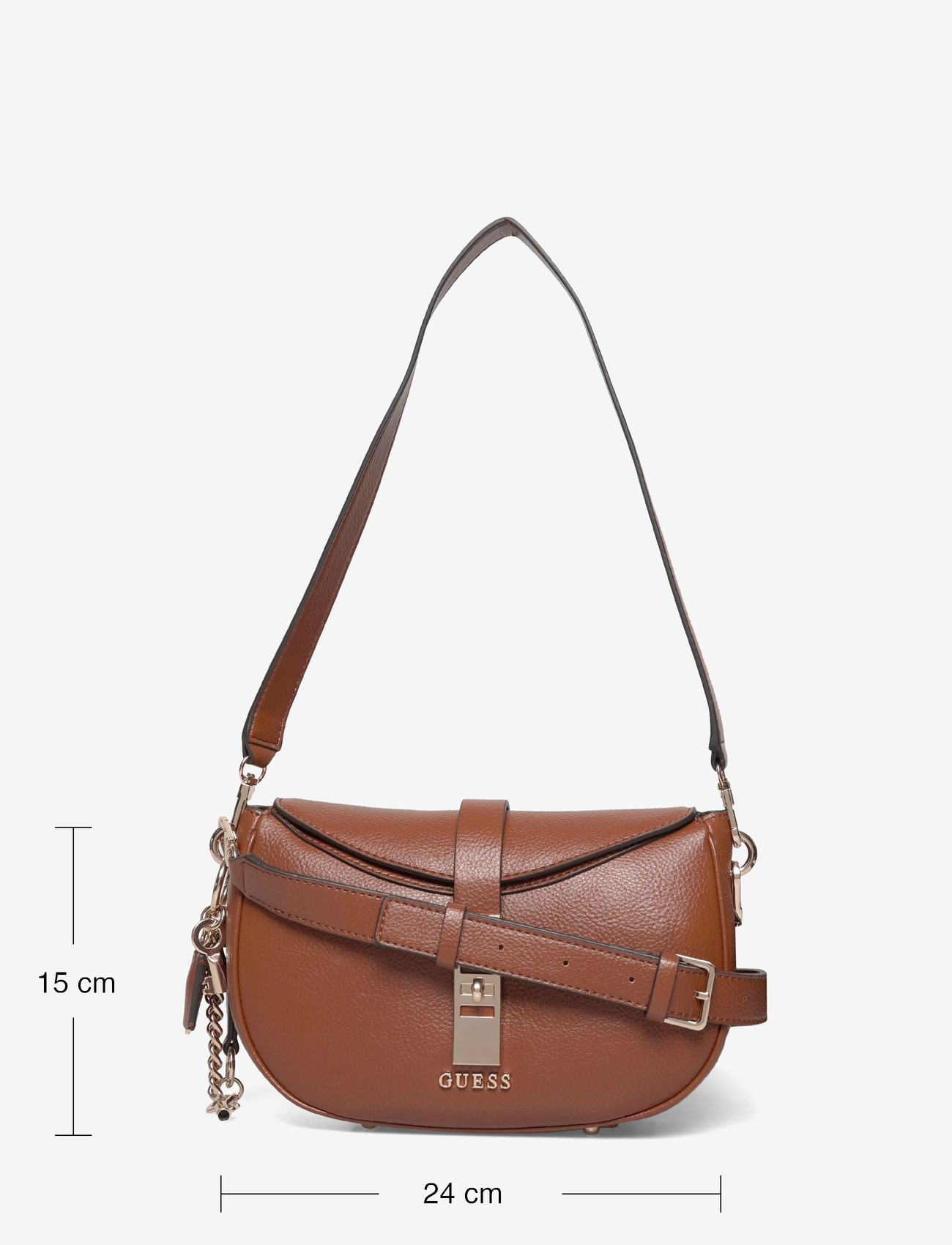 GUESS - BROOKE SHOULDER BAG - speciella tillfällen - cognac - 3