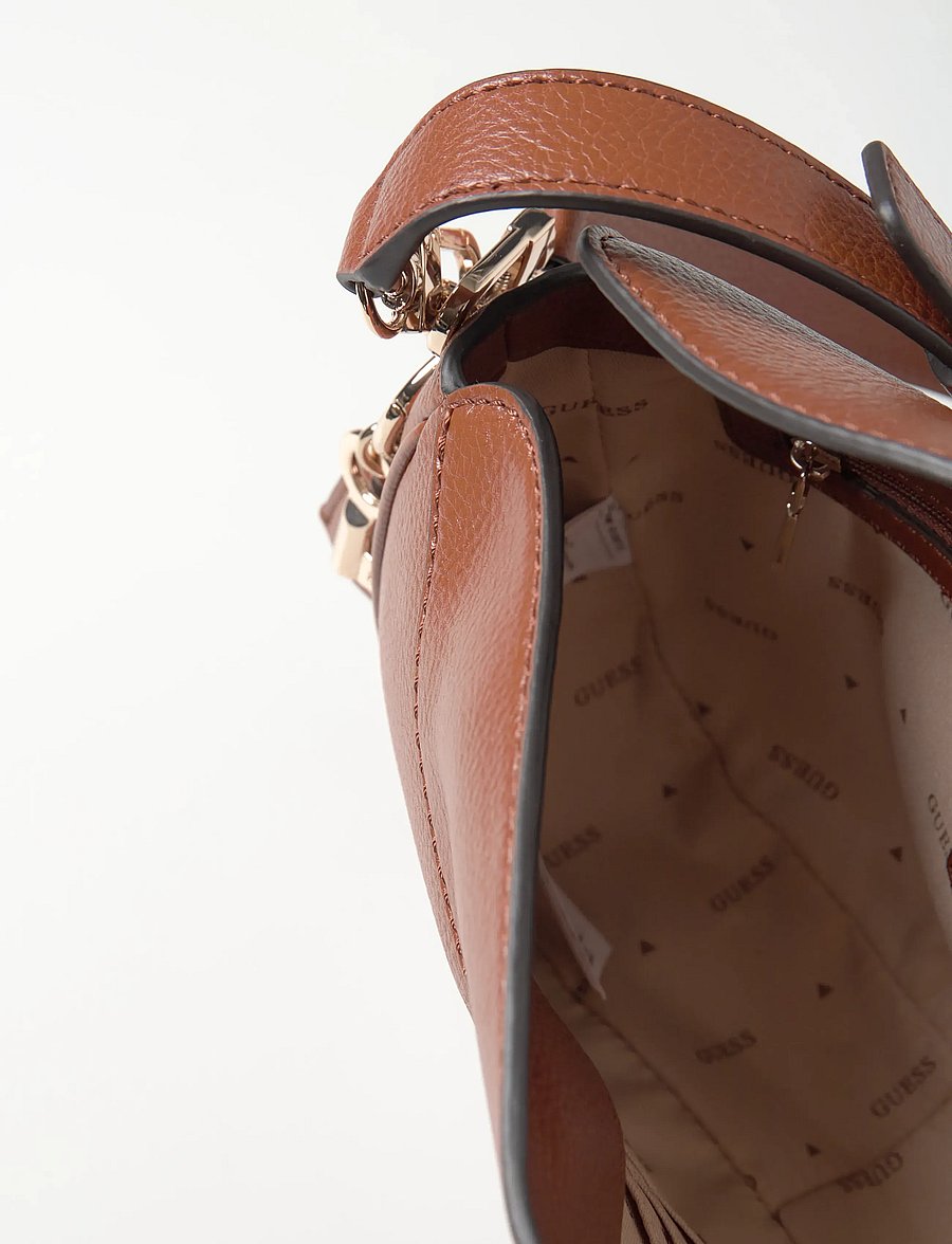 GUESS - BROOKE SHOULDER BAG - alltags-style - cognac - 5