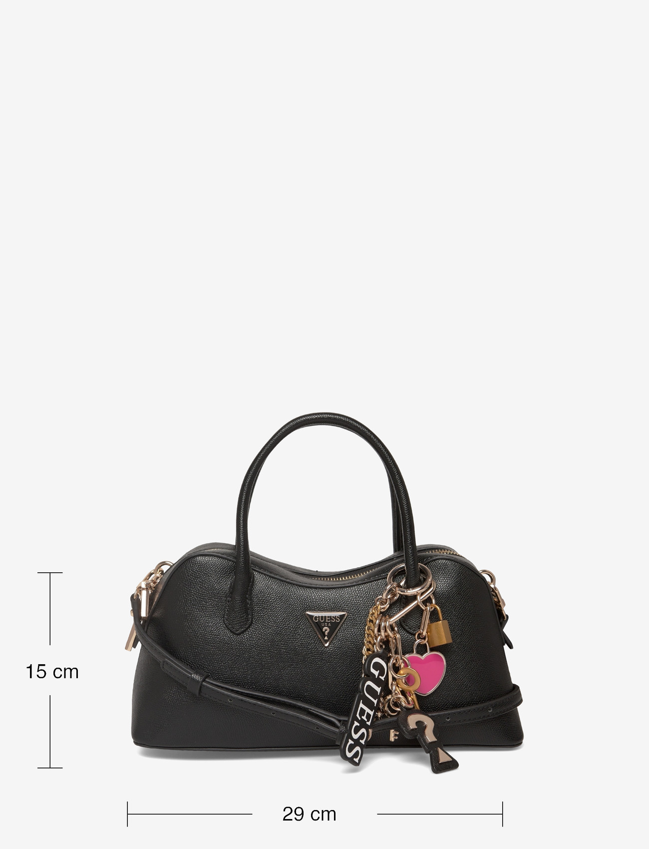 GUESS - DAVINA SATCHEL - fødselsdagsgaver - black - 3