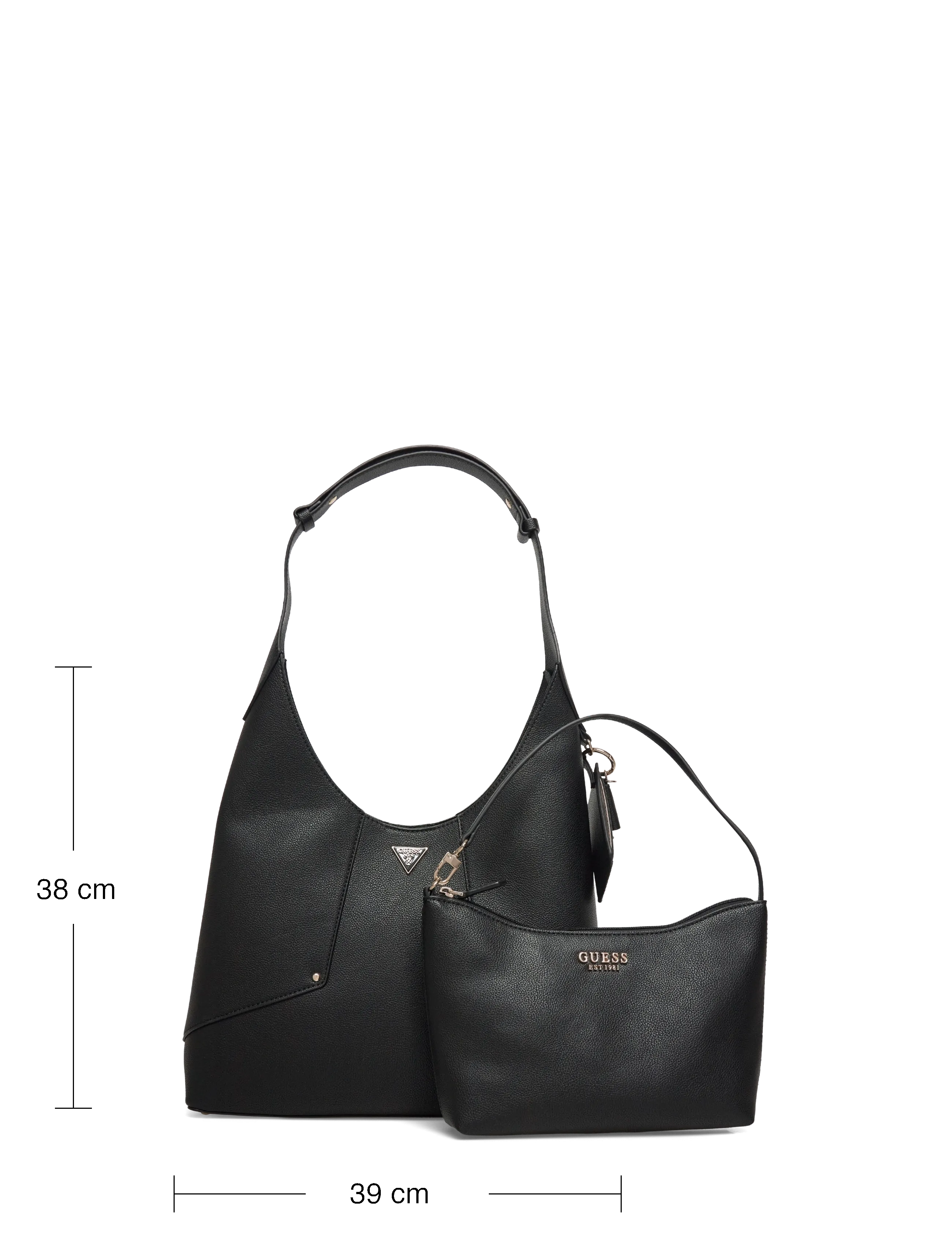 GUESS - DARCY HOBO - handbags - black - 3