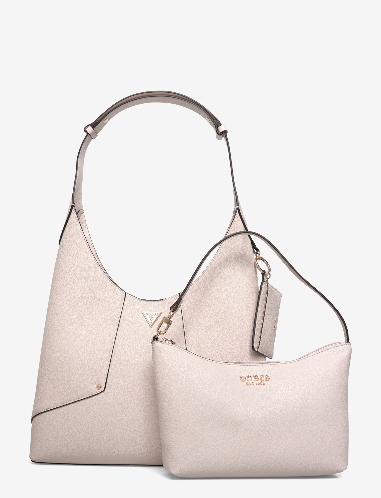 GUESS - DARCY HOBO - handväskor - stone - 0