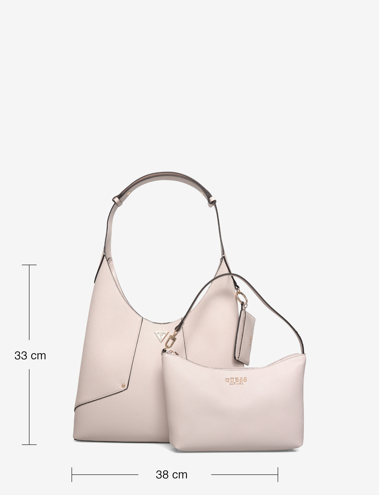 GUESS - DARCY HOBO - handväskor - stone - 3