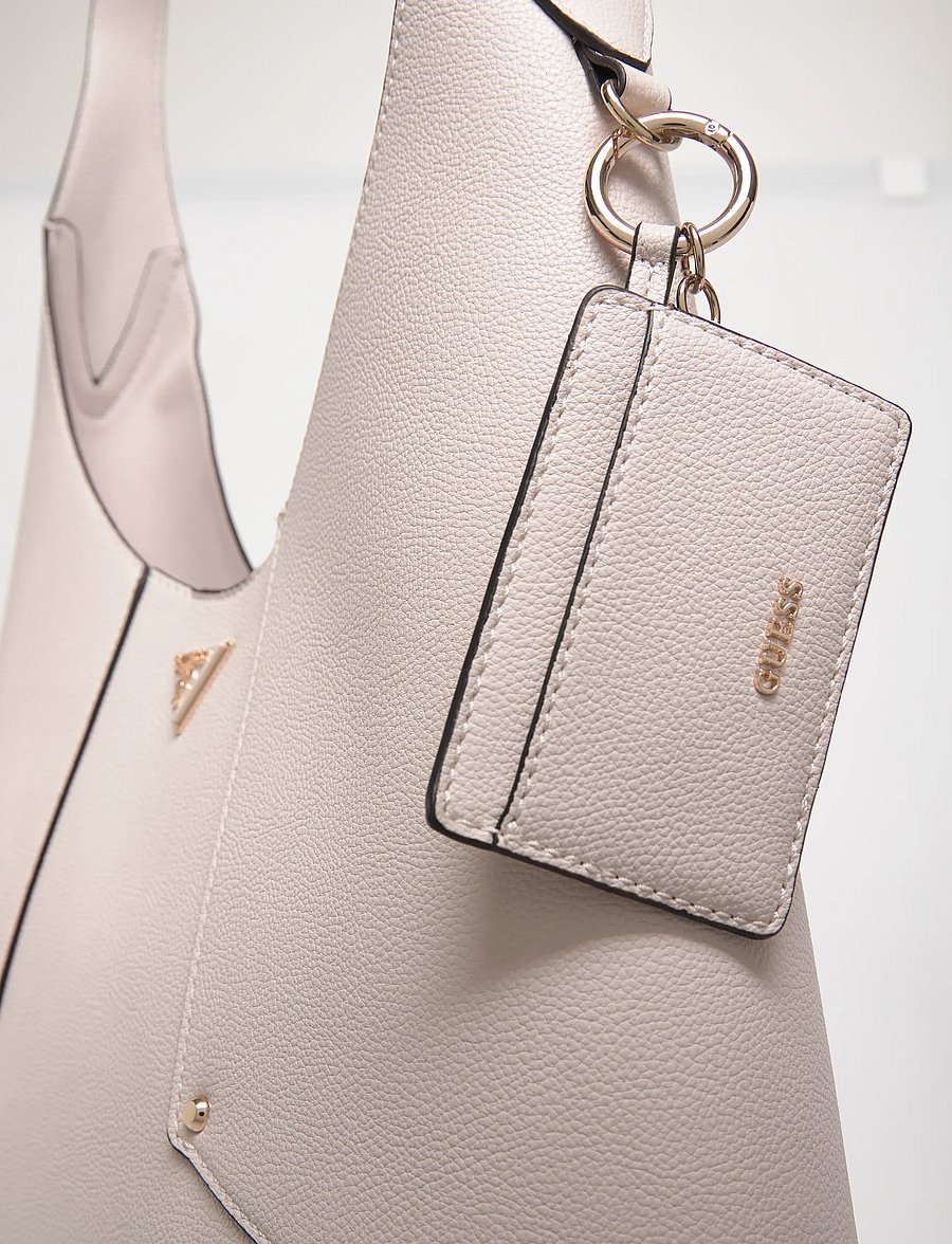 GUESS - DARCY HOBO - handtaschen - stone - 4