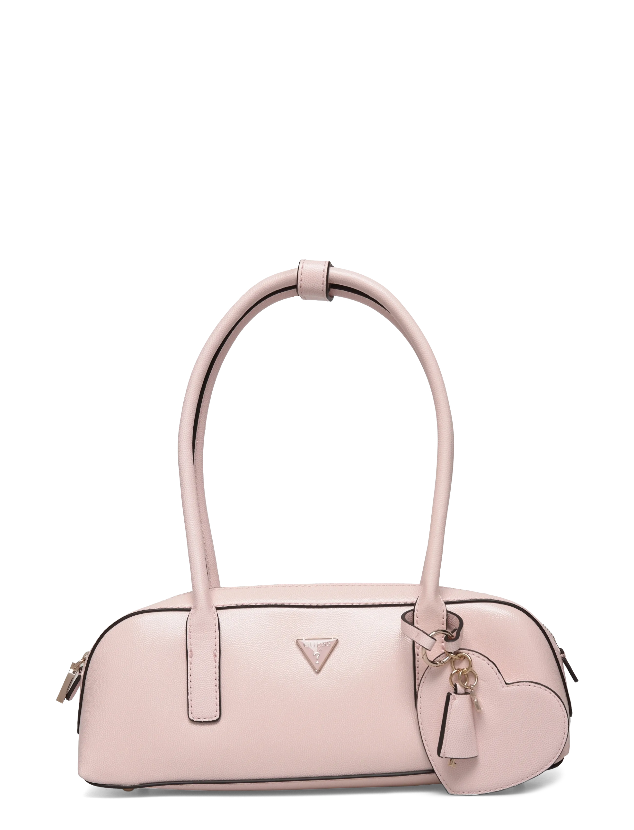 GUESS Isobel Sml Shoulder Satchel, One Size, Bags, Rosa - Small Bags-crossbody Frauen