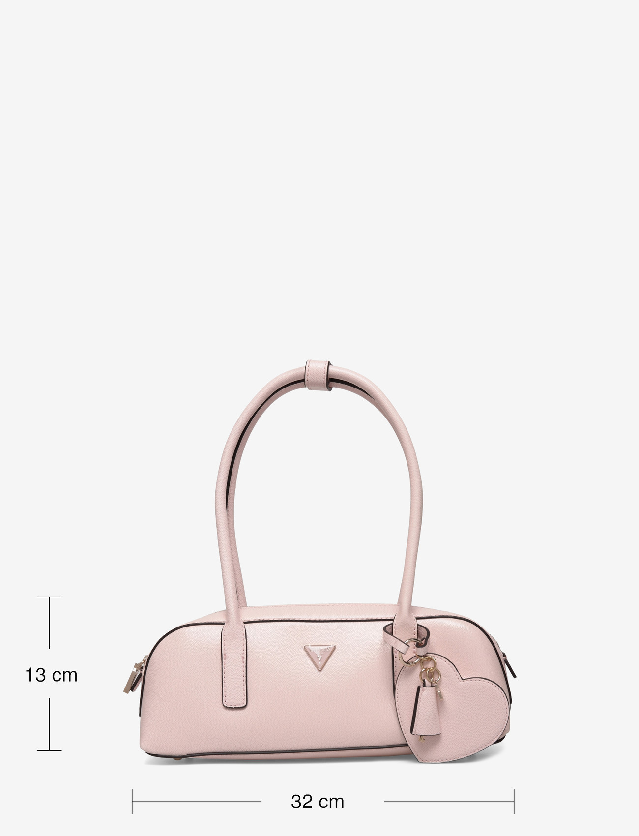 GUESS - ISOBEL SML SHOULDER SATCHEL - hverdags stil - light rose - 3