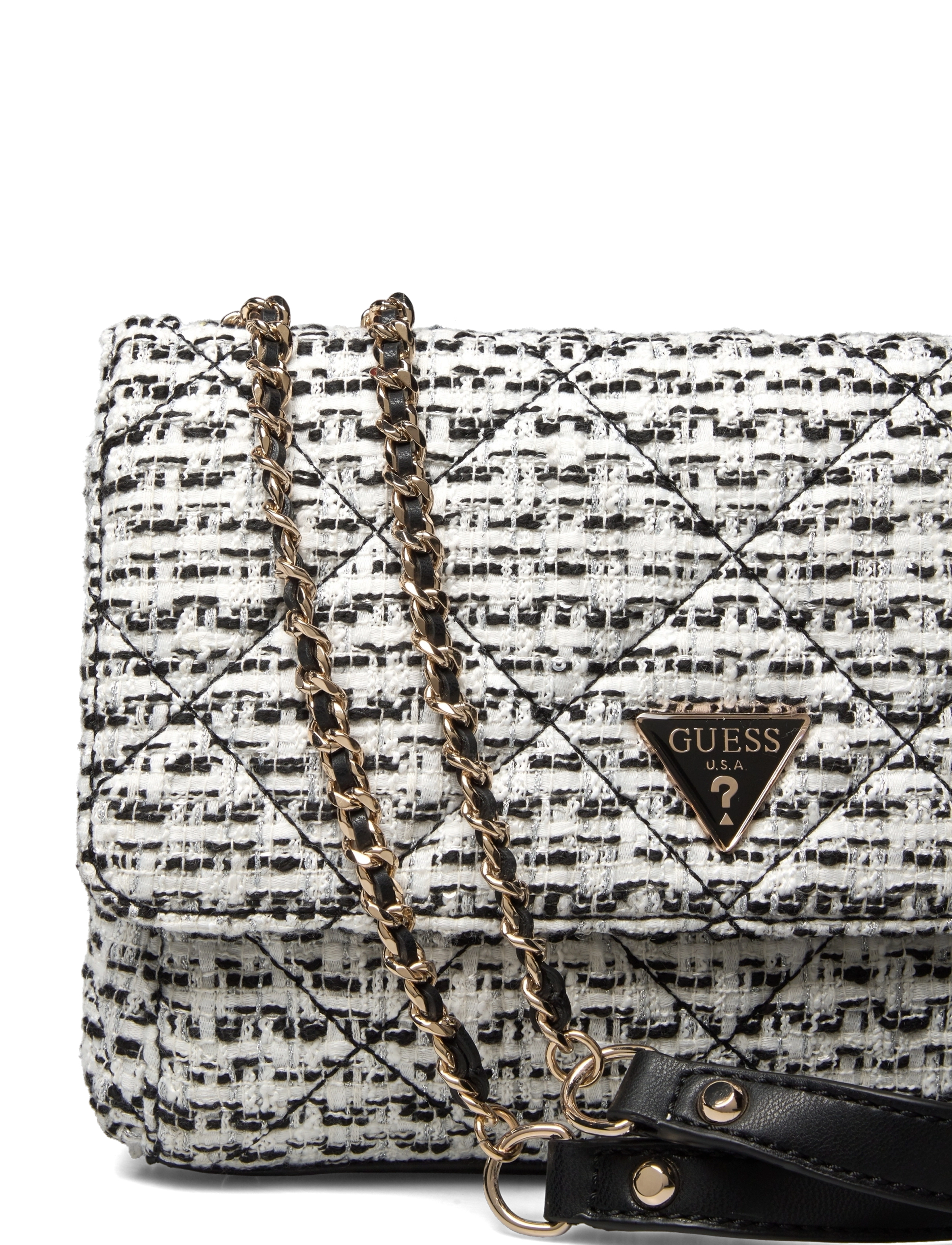 GUESS - CESSILY CONVERTIBLE XBODY FLAP - black/white - 3