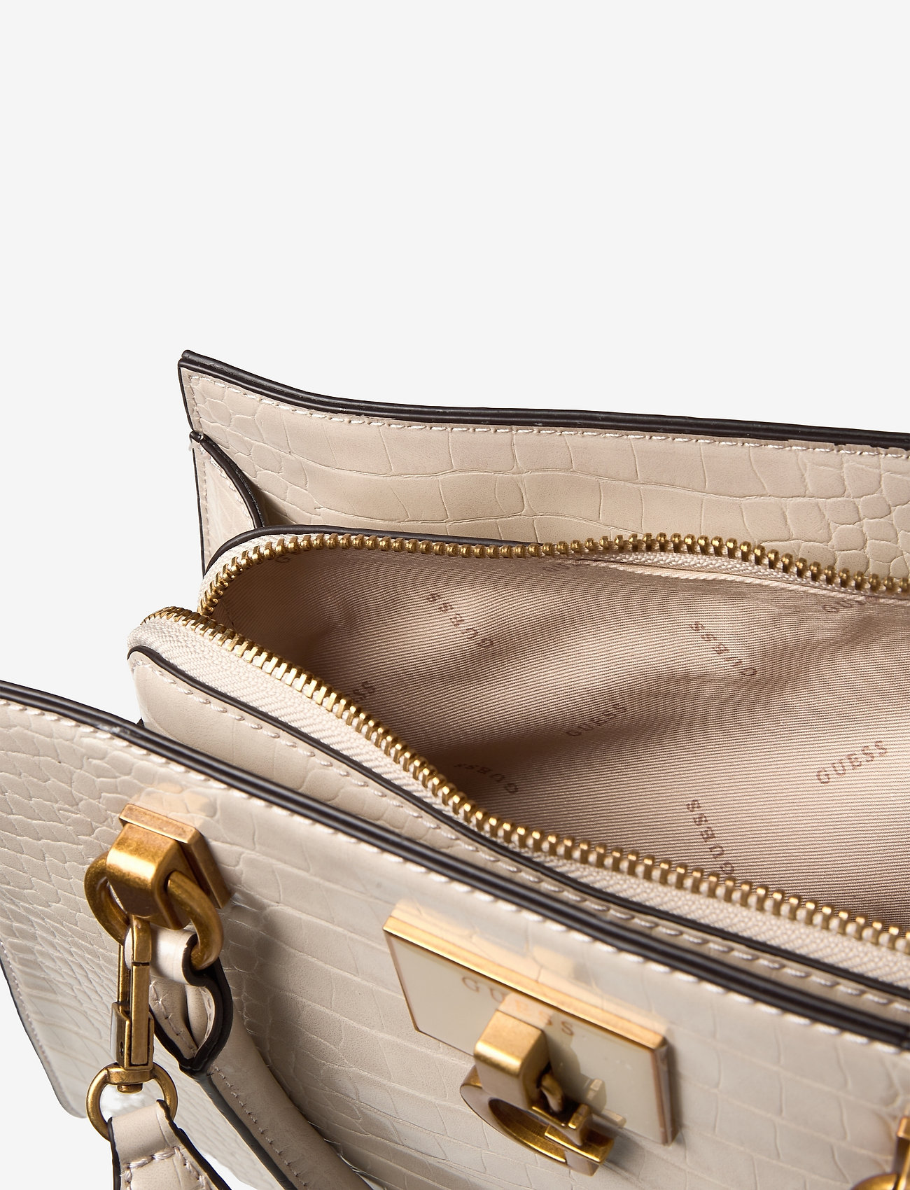 GUESS - STEPHI GIRLFRIEND SATCHEL - eggshell - 3