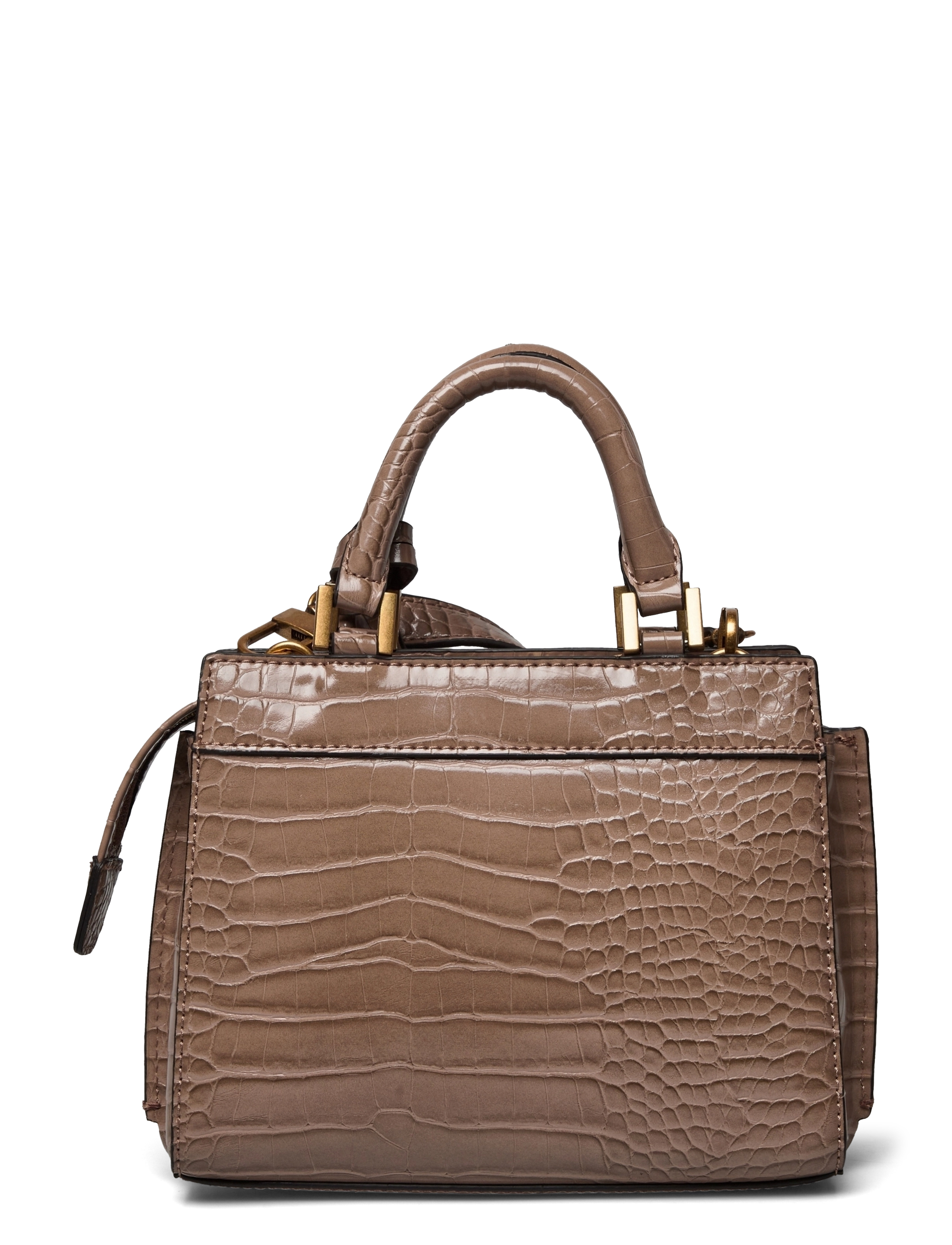 GUESS - KATEY CROC MINI SATCHEL - light rum - 1