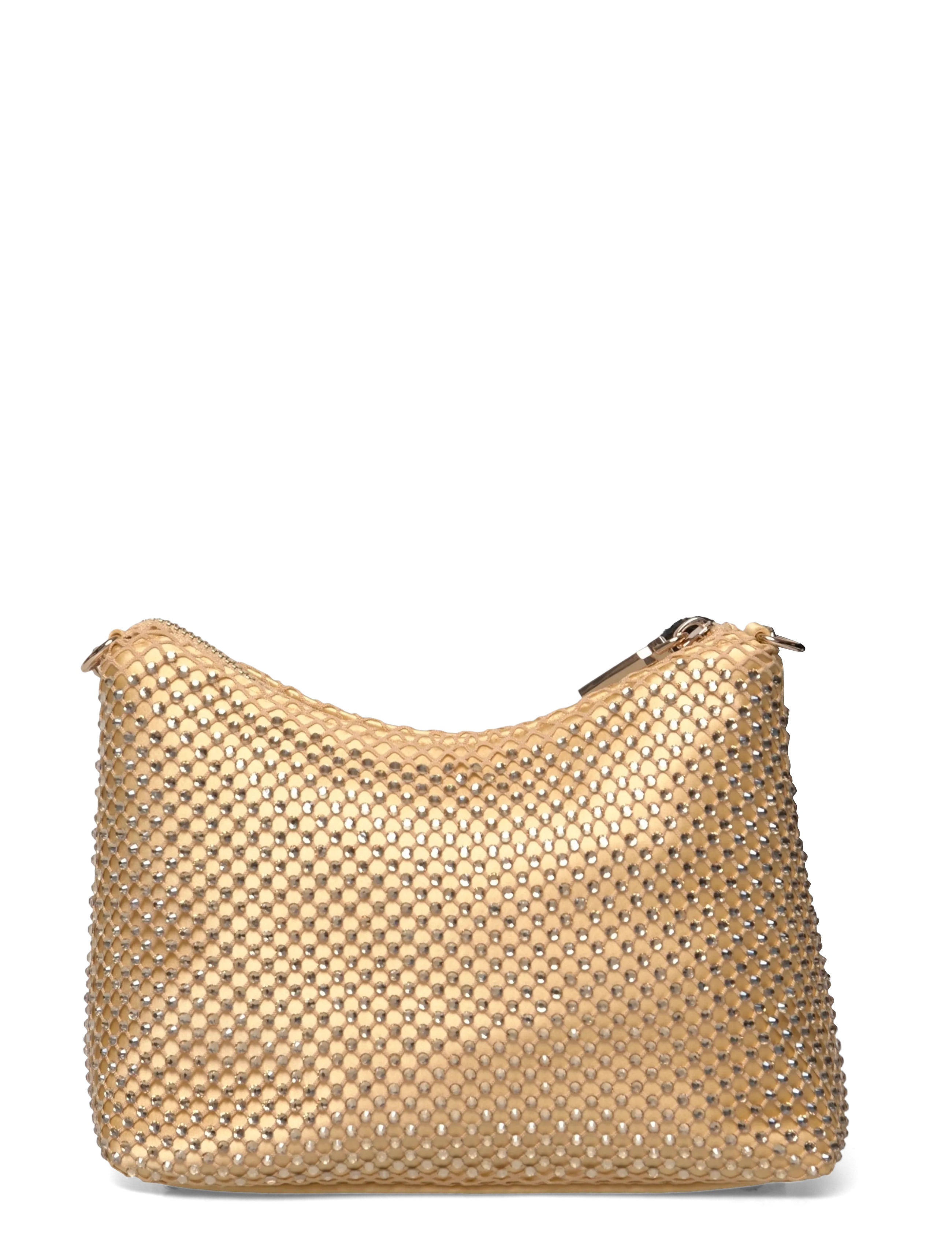 GUESS - ZALINA TOP ZIP SHOULDER BAG - olkalaukut - gold - 1