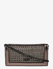 GUESS - GILDED GLAMOUR MINI XBDY CLUTC - crossbody bags - pewter - 0
