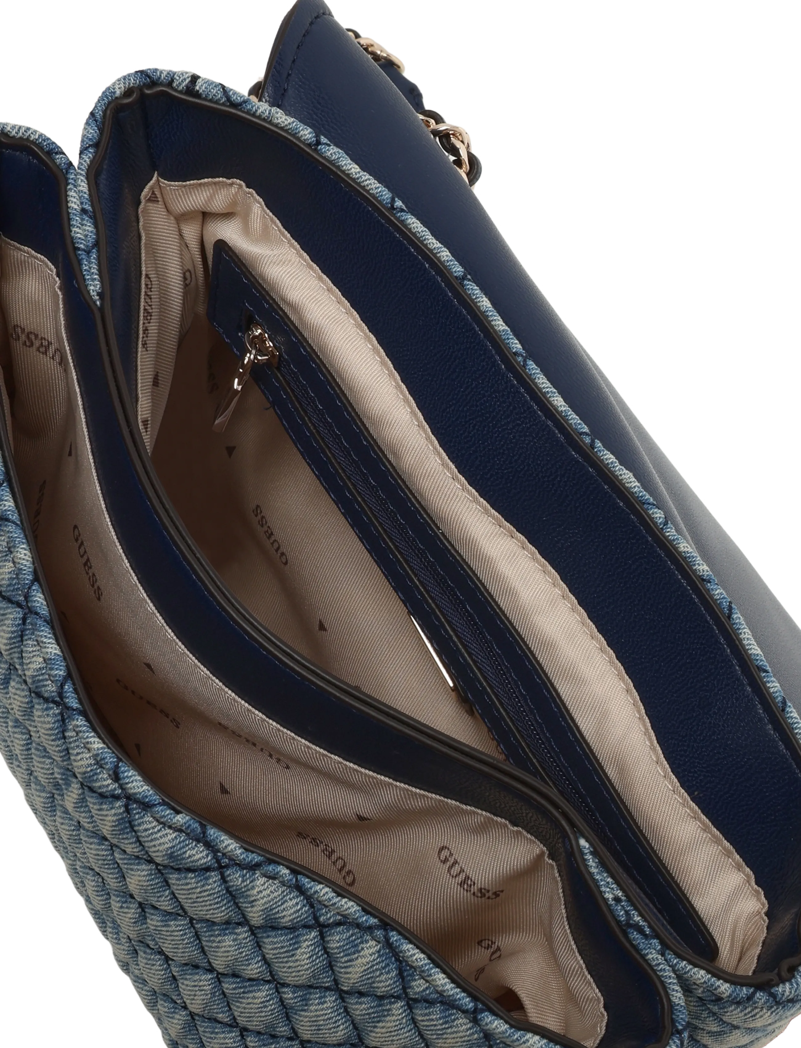 GUESS - GIULLY II 2 COMP CNVRTBLE FLAP - speciella tillfällen - denim - 3