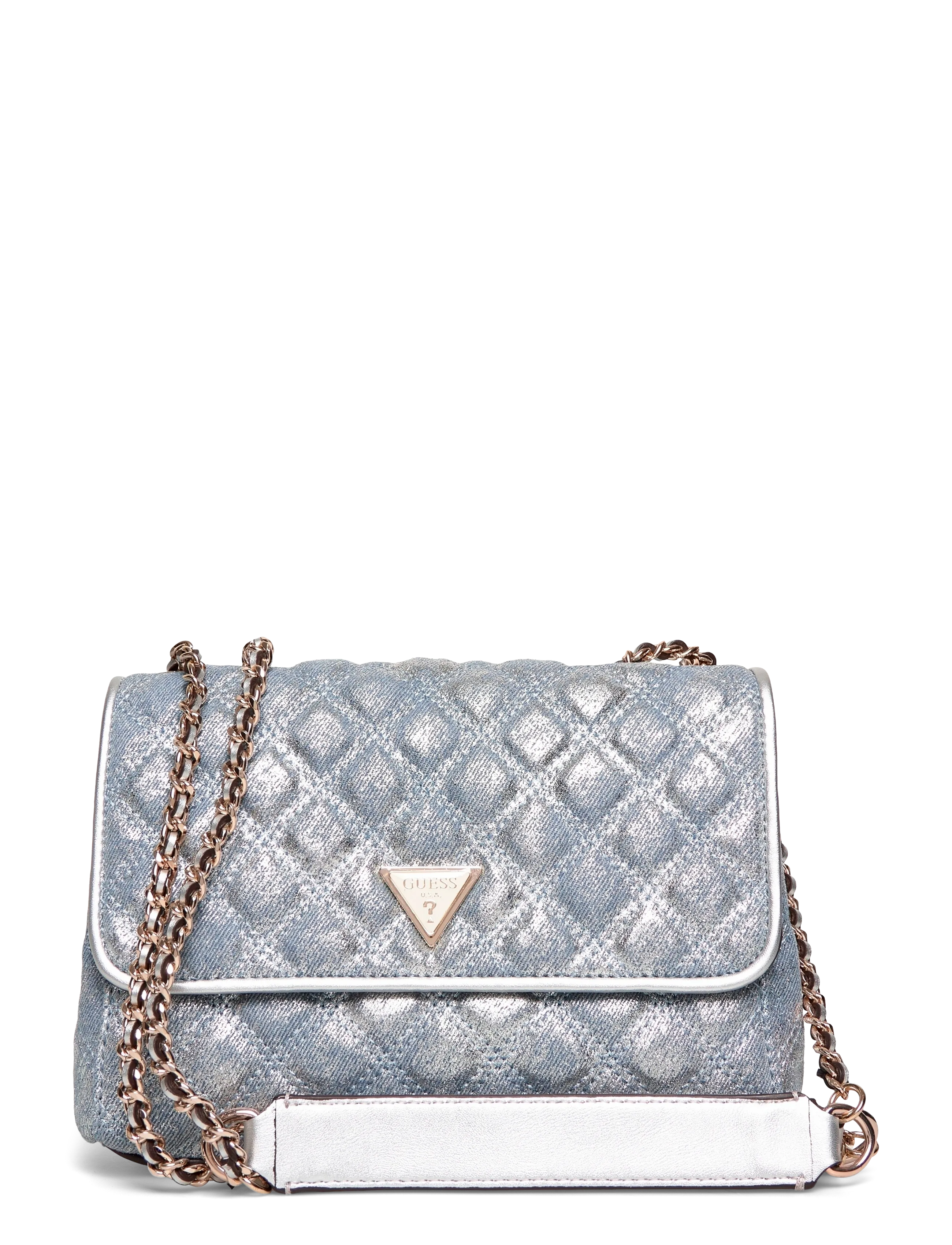 GUESS Giully Ii 2 Comp Cnvrtble Flap, One Size, Bags, Blau - Small Shoulder Bags-crossbody Frauen