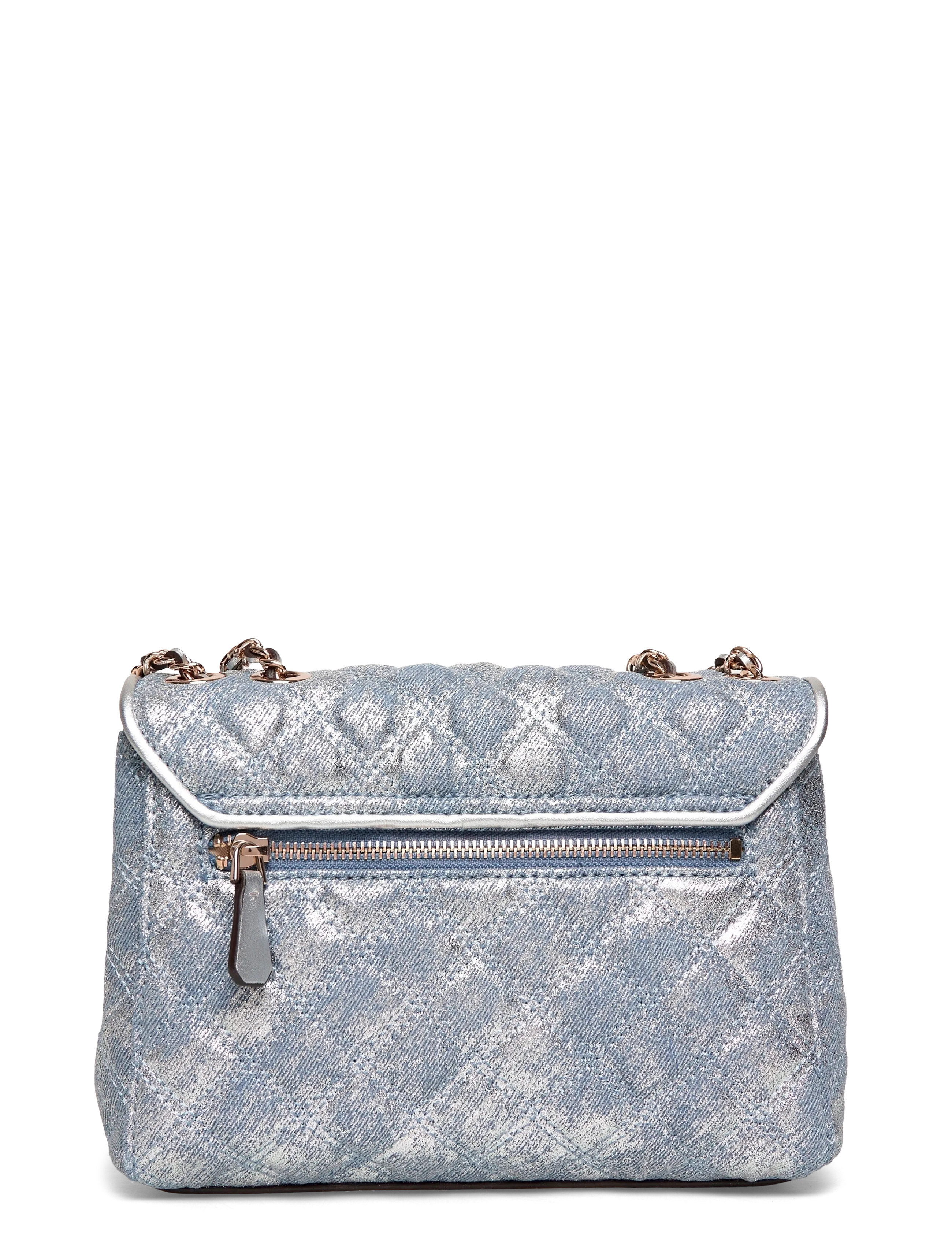 GUESS - GIULLY II 2 COMP CNVRTBLE FLAP - festmode zu outlet-preisen - metallic denim - 1