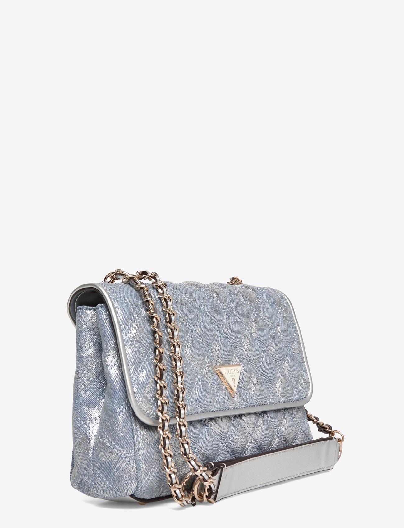 GUESS - GIULLY II 2 COMP CNVRTBLE FLAP - everyday style - metallic denim - 2
